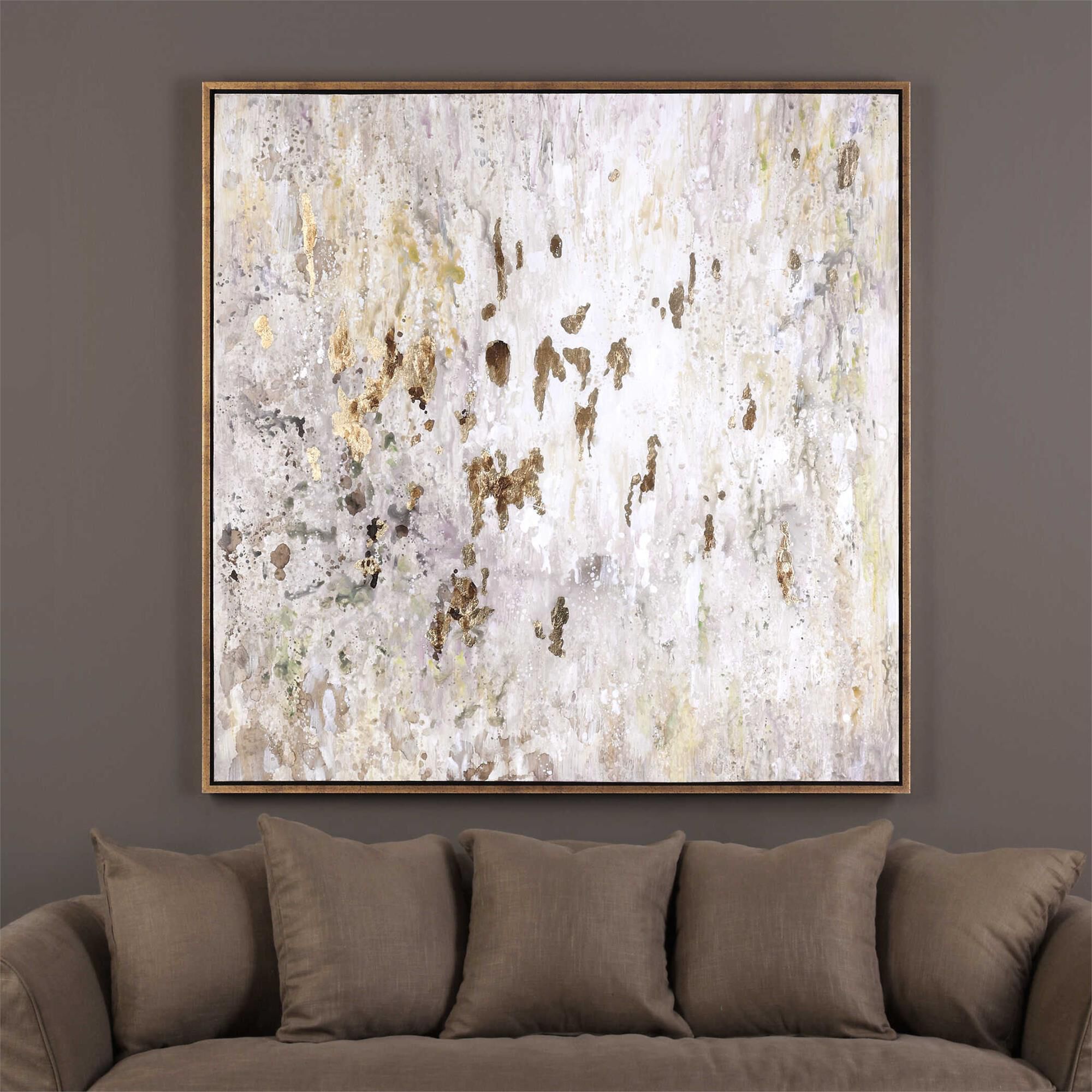 Golden Raindrops Painting,