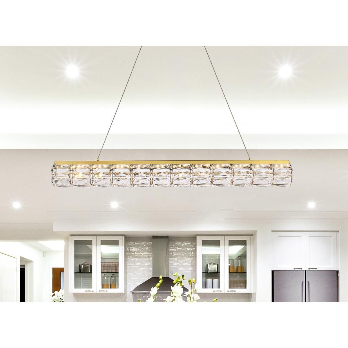 Valetta Linear Suspension Light by Elegant Lighting