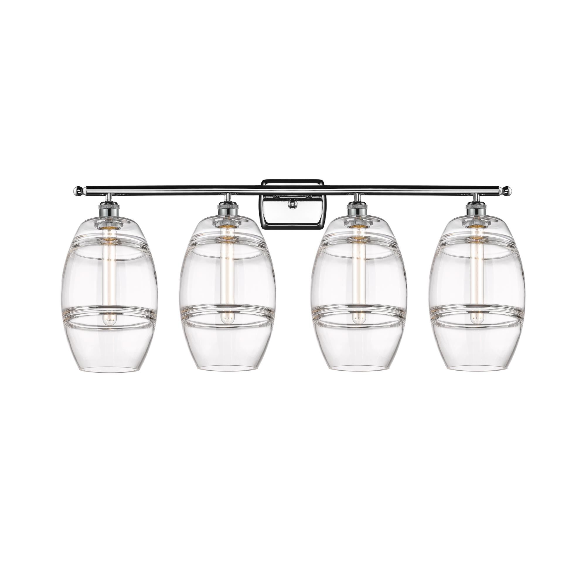 Shown in Polished Chrome finish and Clear glass