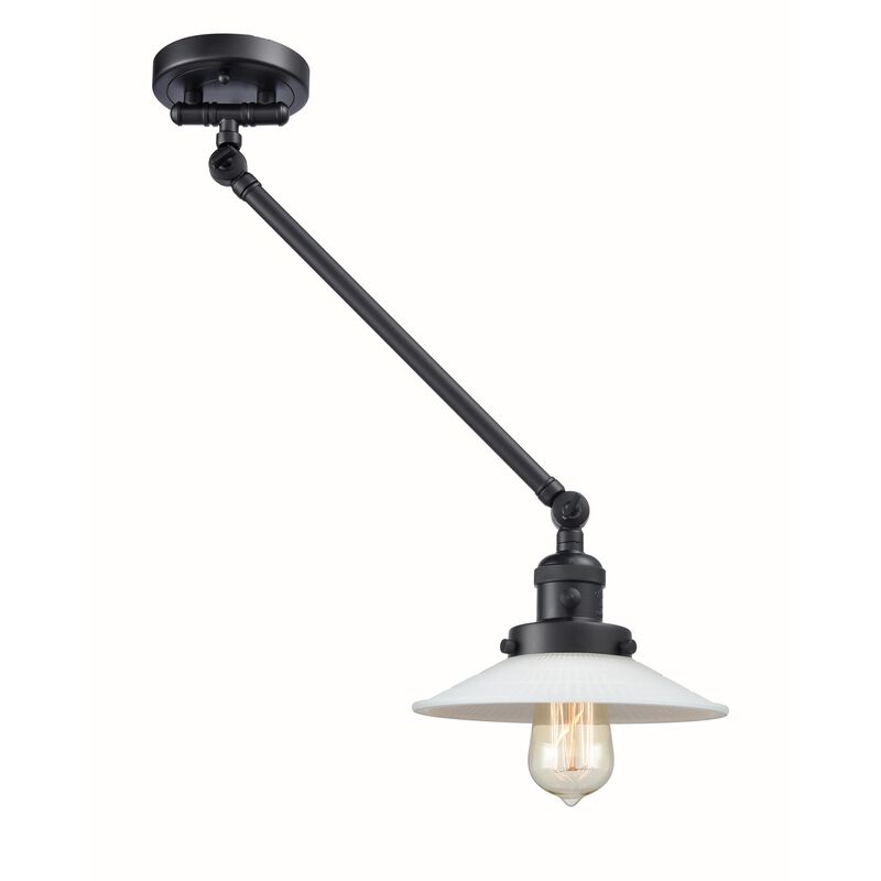 Bruno Marashlian Halophane LED Wall Swing Lamp by Innovations Lighting