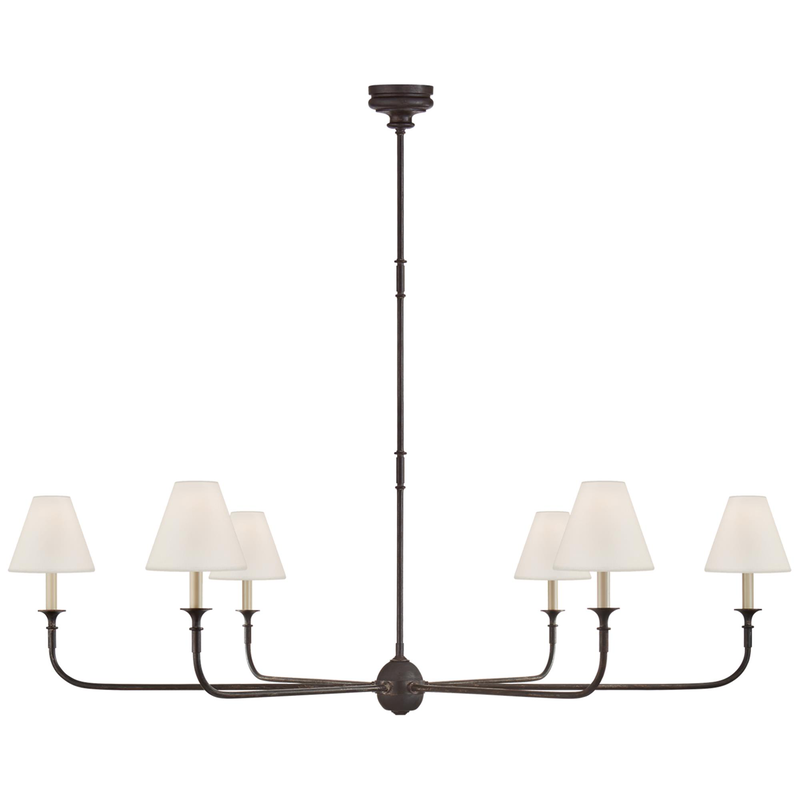 Thomas O'Brien Piaf 58 Inch 6 Light Chandelier by Visual Comfort Signature Collection