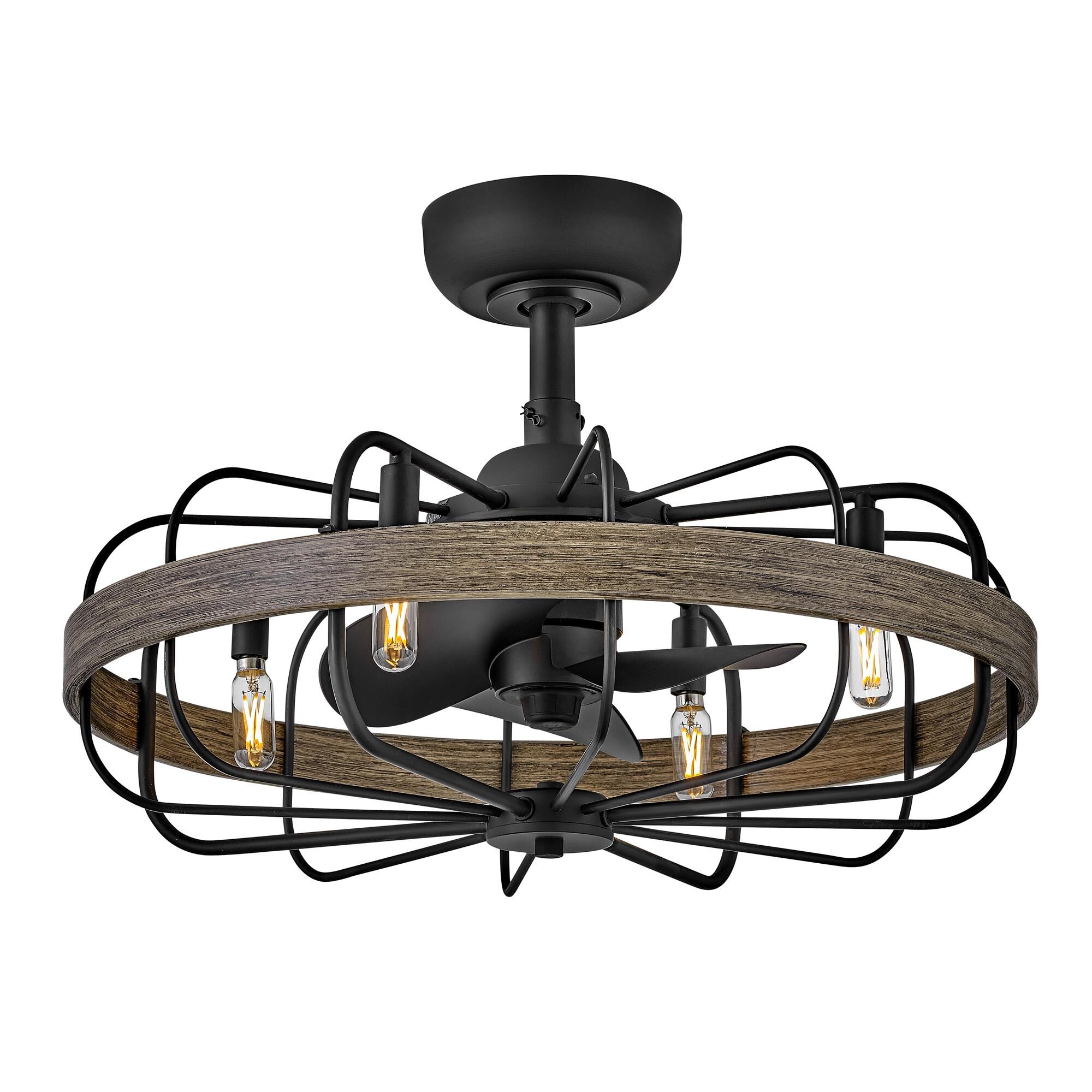 Eli 12 Inch Chandelier Ceiling Fan with Light Kit,