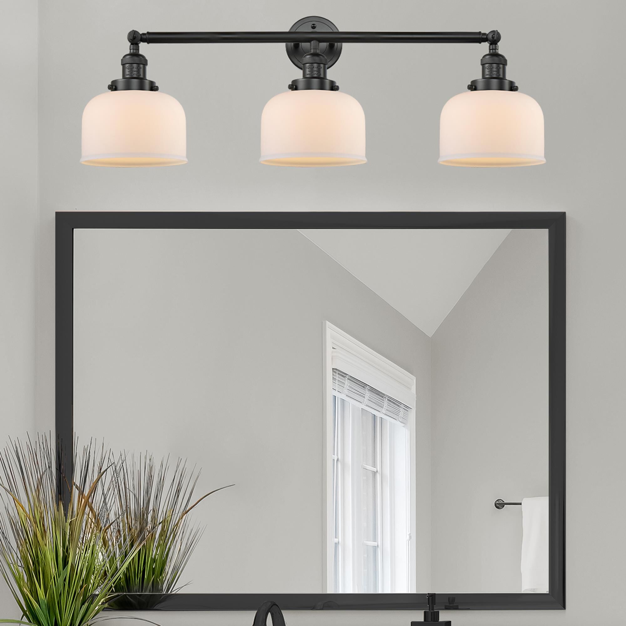 Bruno Marashlian Large Bell 32 Inch 3 Light Bath Vanity Light by Innovations Lighting