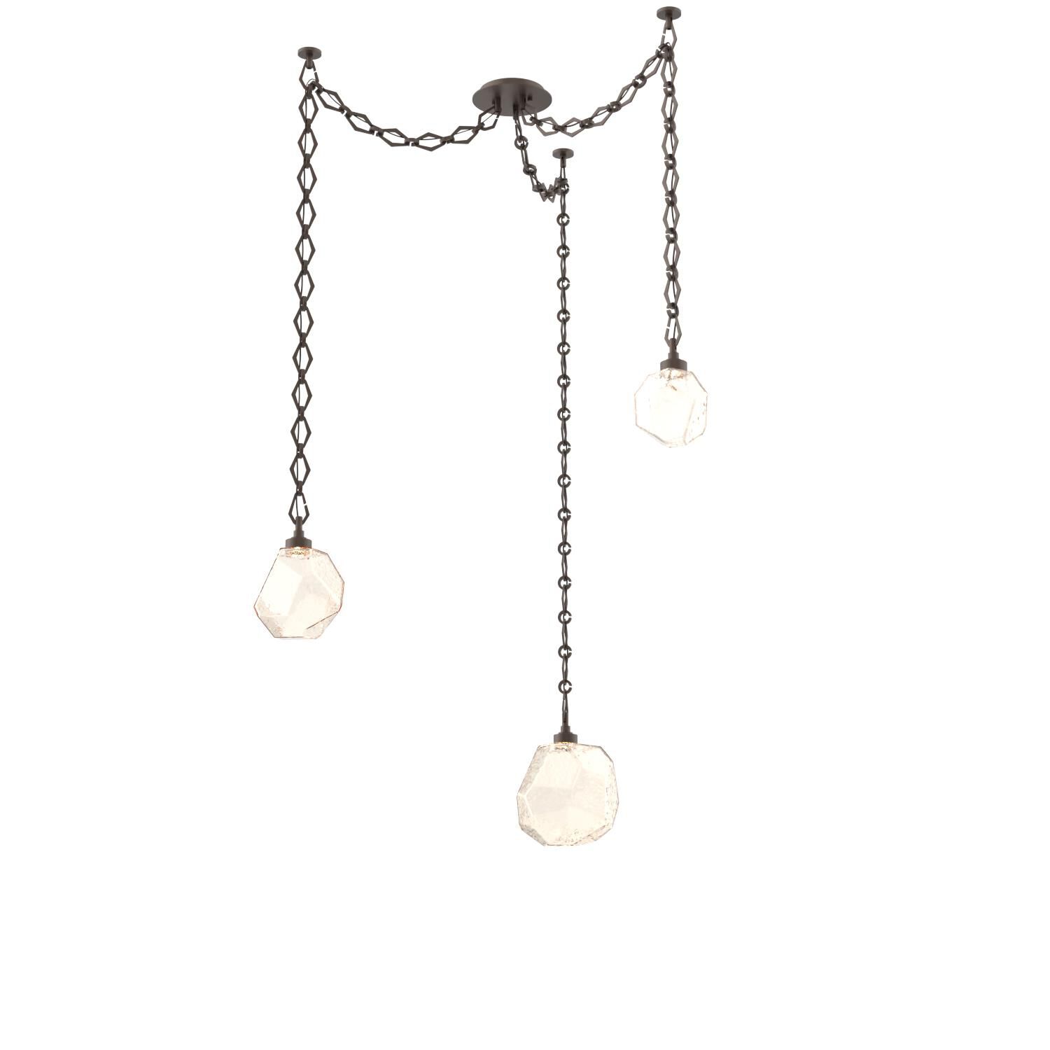 Levi Wilson Gem 17 Inch Multi Pendant Light by Hammerton Studio