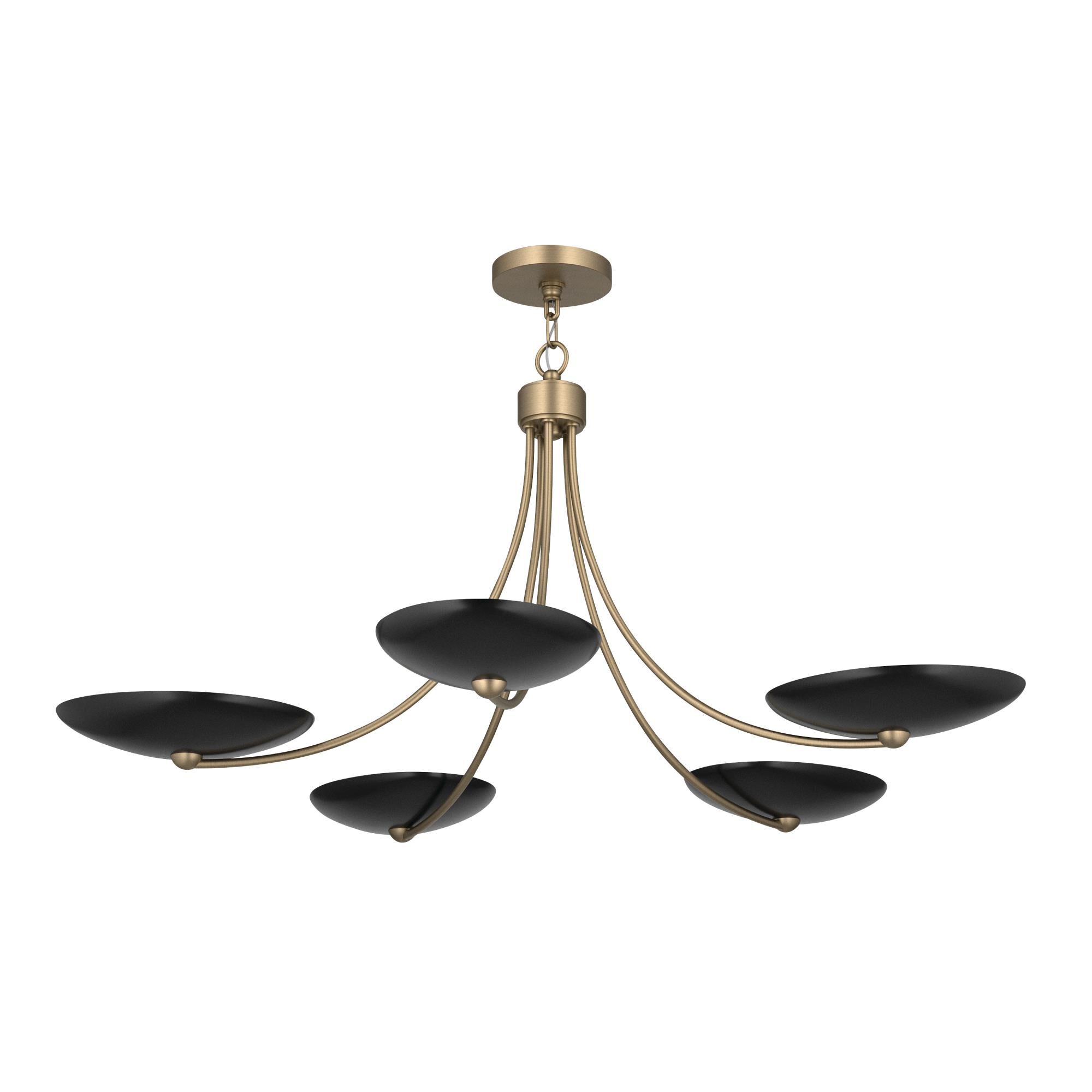 Shown in Champagne Bronze finish and Champagne Bronze and Black shade