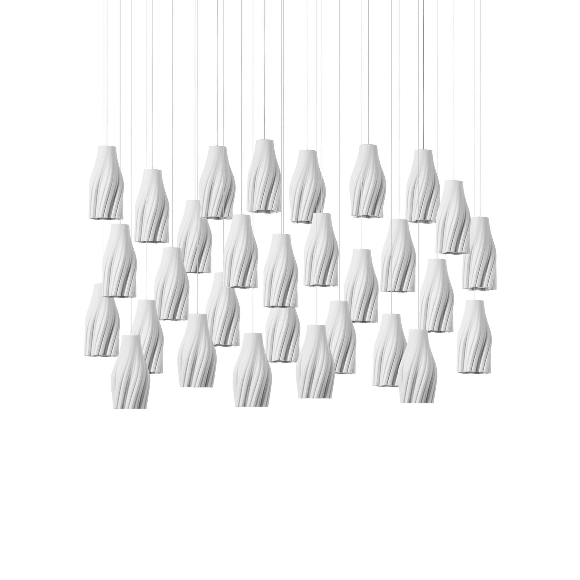 Shown in White, Silver finish and White Ceramic shade