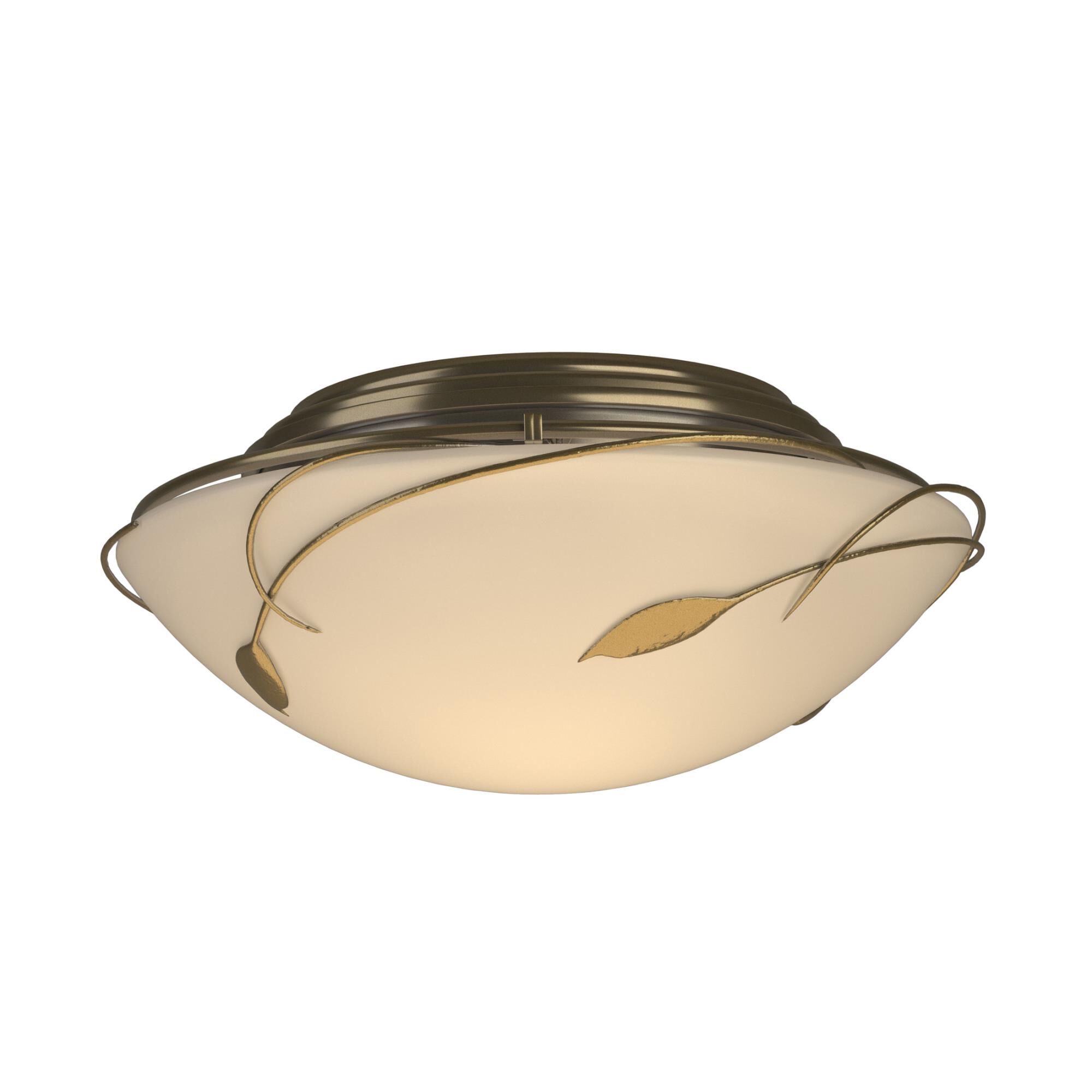Forged Leaves 13 Inch 2 Light Flush Mount by Hubbardton Forge