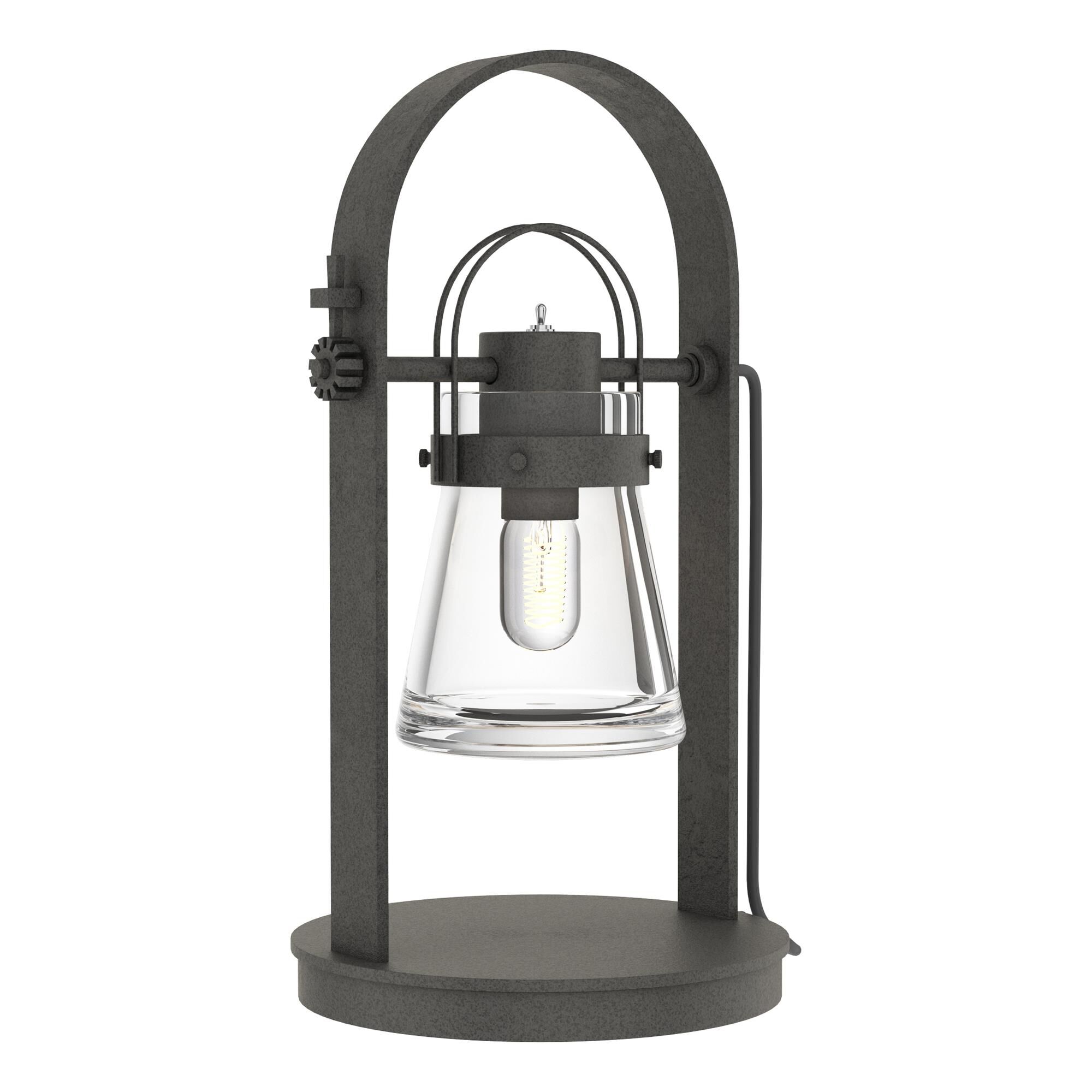 Shown in Natural Iron finish and Clear  glass