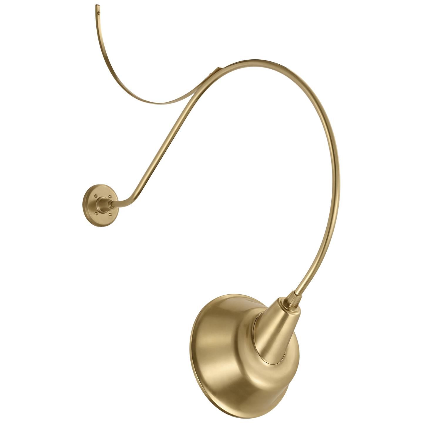 Shown in Hand-Rubbed Antique Brass finish and Gold shade