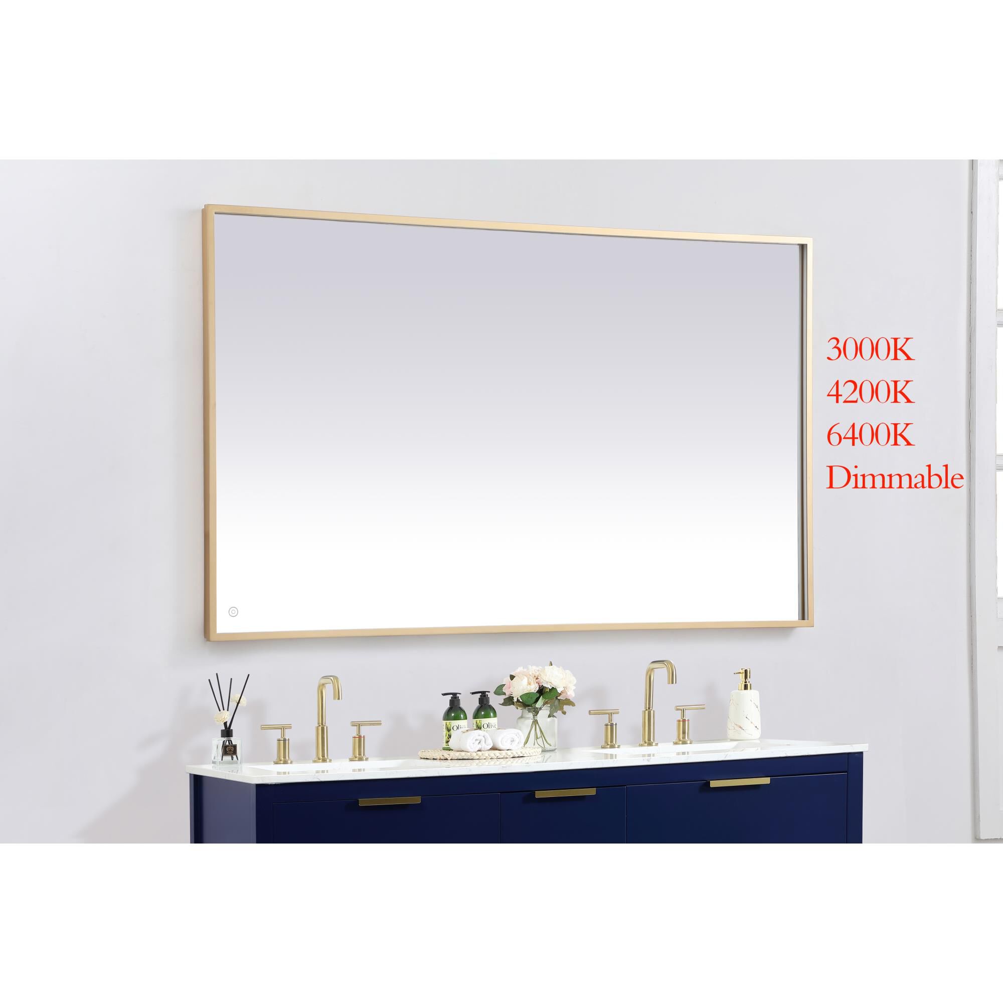 Pier LED Lighted Mirror by Elegant Decor
