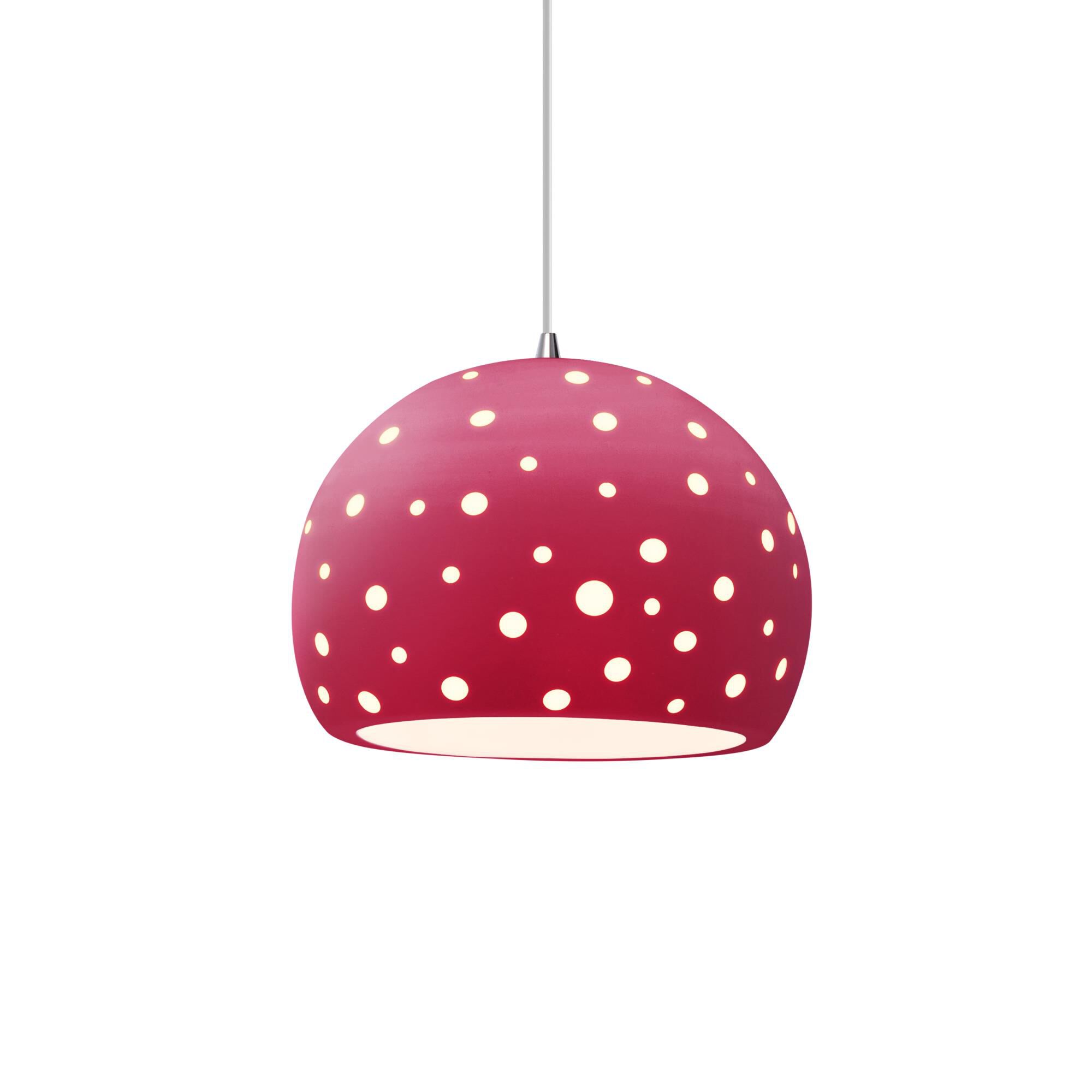Perforated Globe 10 Inch Large Pendant by Justice Design Group