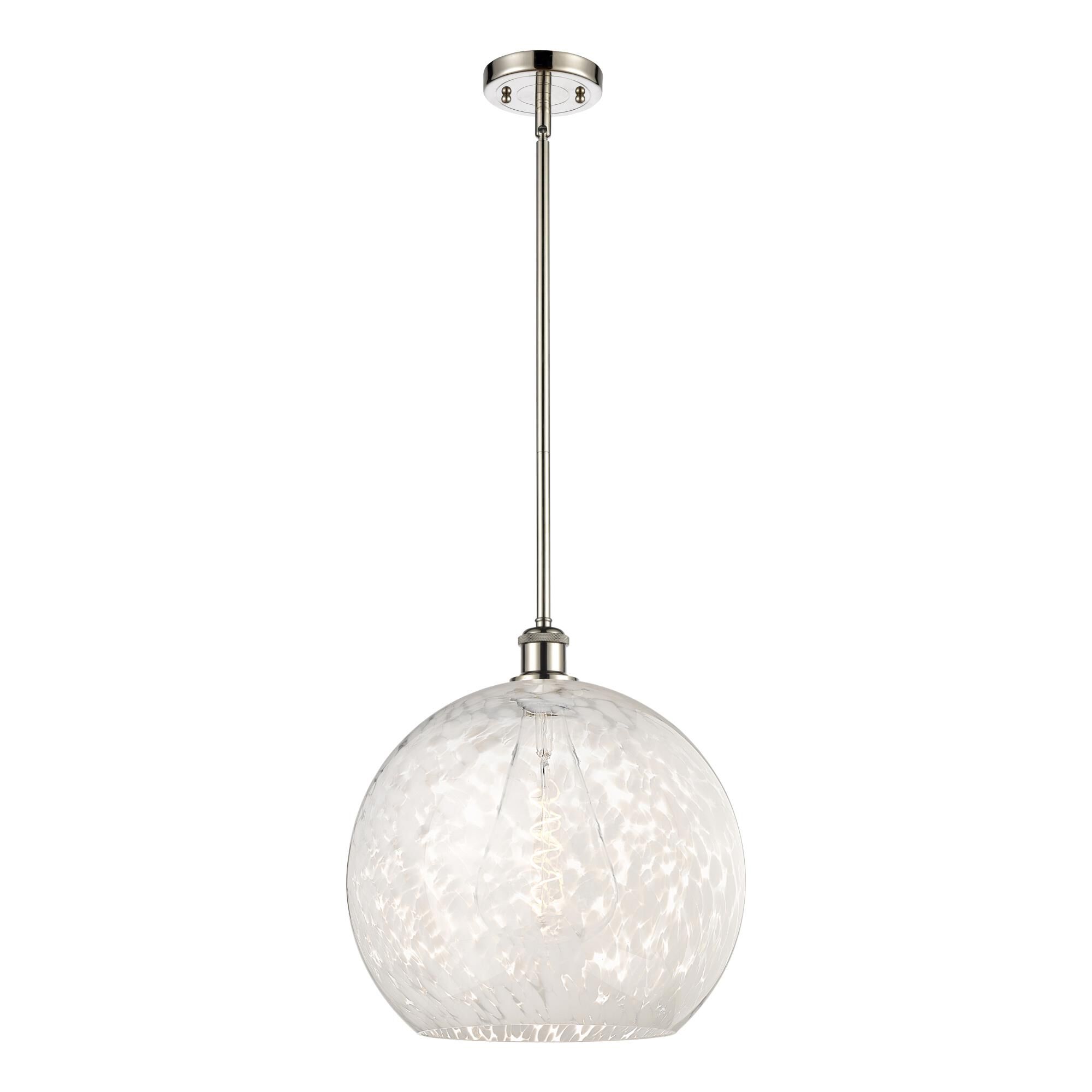 Bruno Marashlian White Mouchette 14 Inch Large Pendant by Innovations Lighting