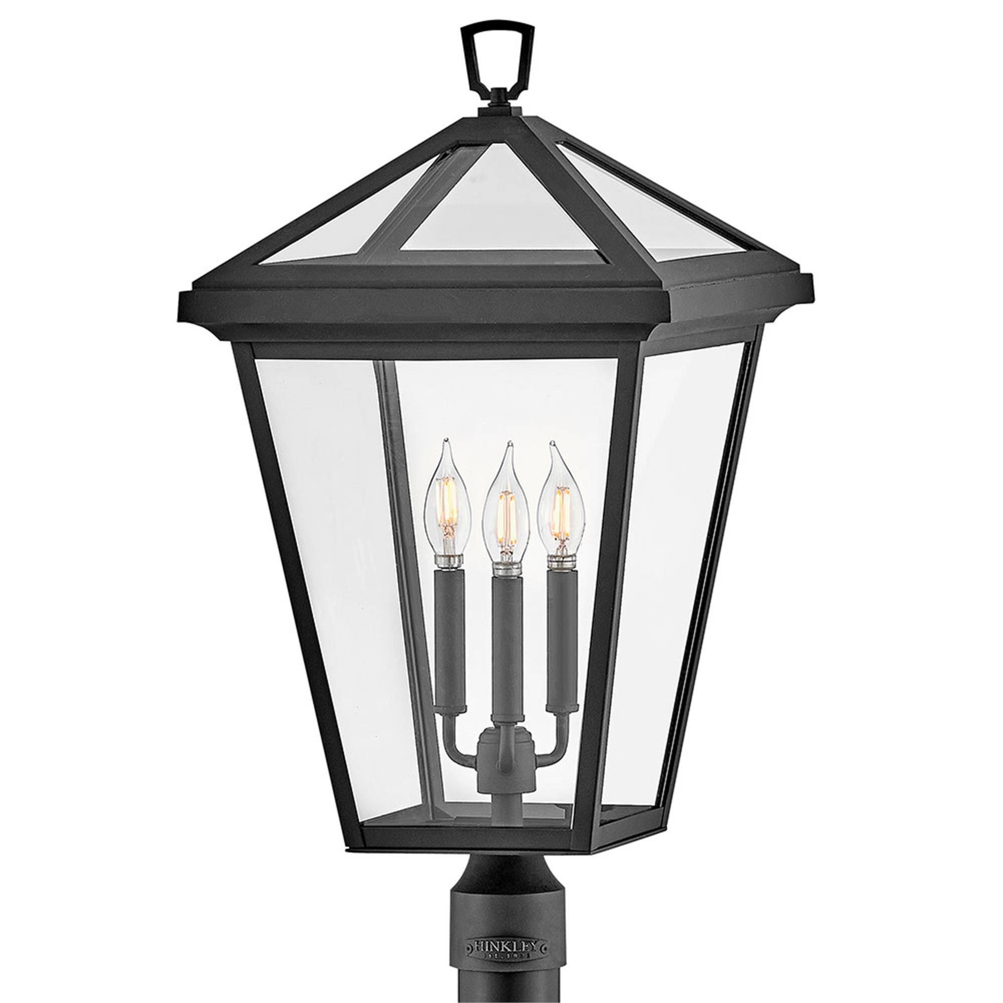 Shown in Museum Black finish and Clear glass