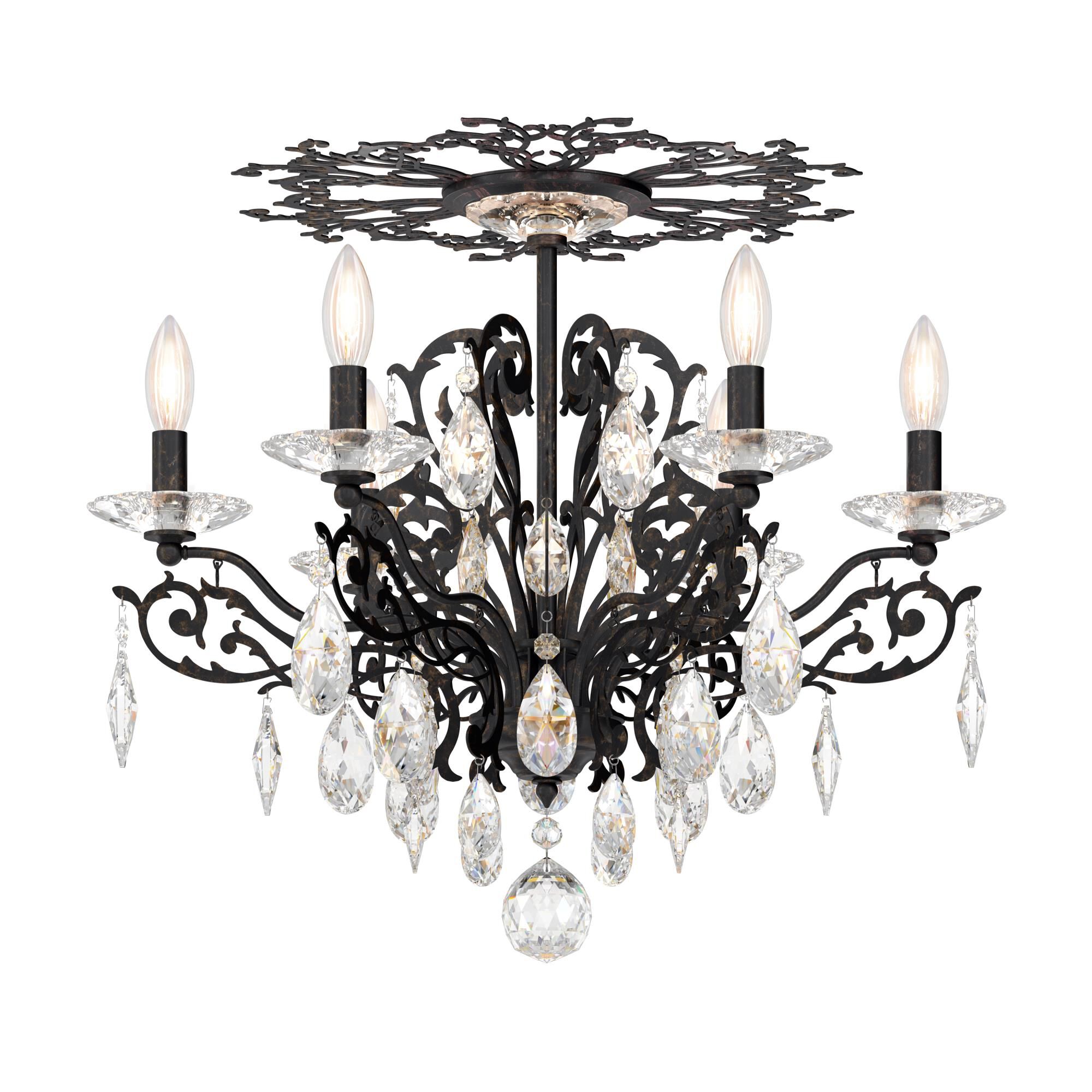 Shown in Heirloom Bronze finish and Heritage crystal