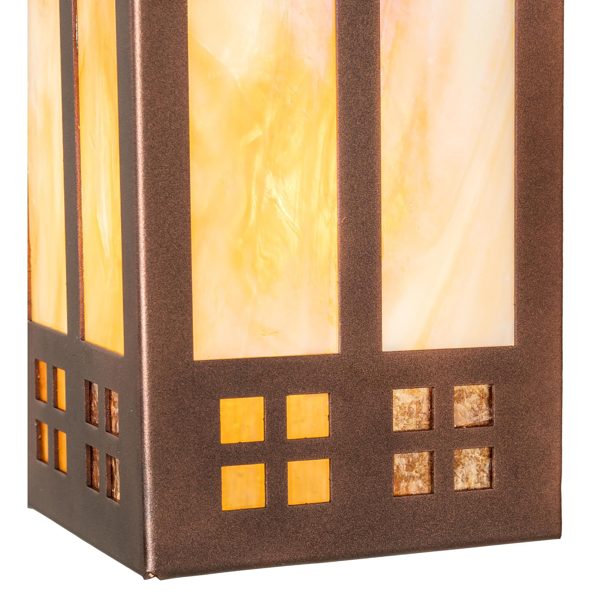 Prairie Loft 14 Inch Tall 2 Light LED Outdoor Wall Light by Meyda Lighting