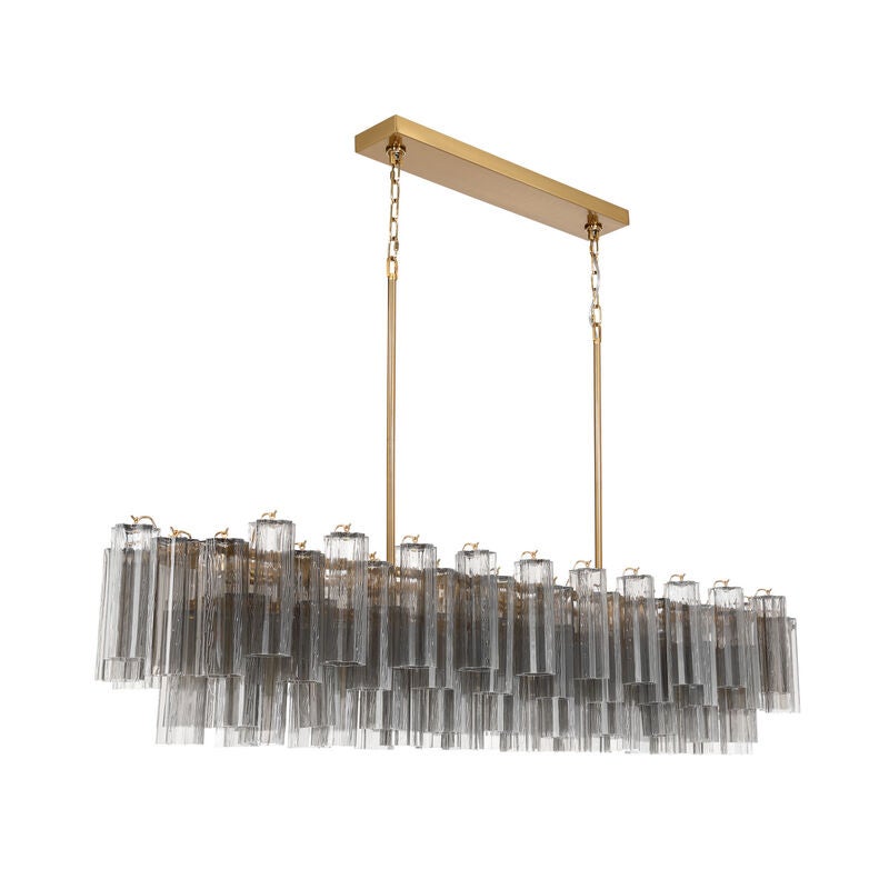 Addis Large Linear Chandelier by Crystorama