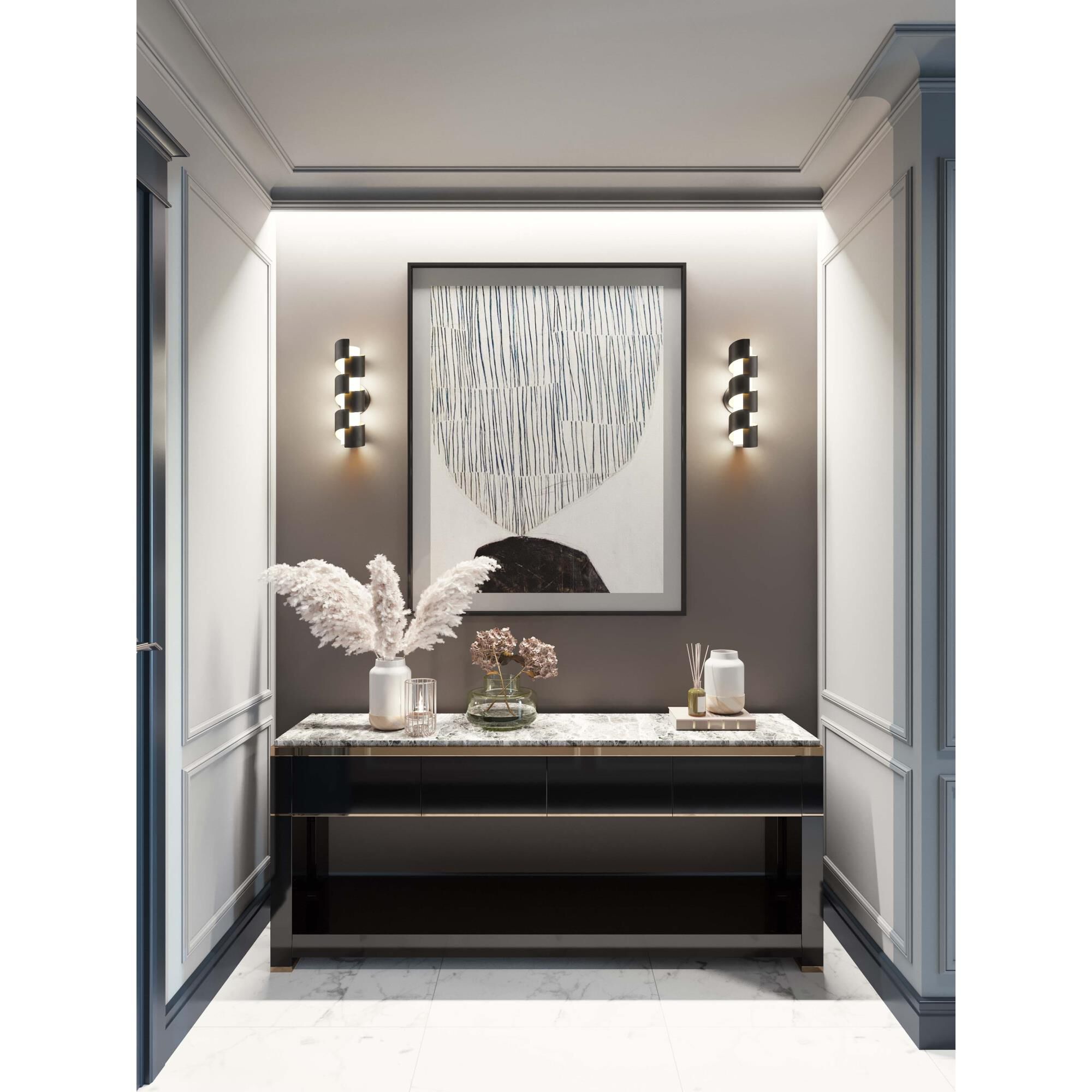 Shown in Black finish and Black Metal shade