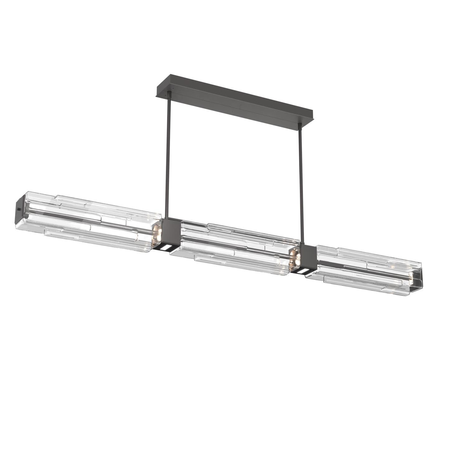 Levi Wilson Ledgestone 67 Inch 16 Light LED Linear Suspension Light by Hammerton Studio