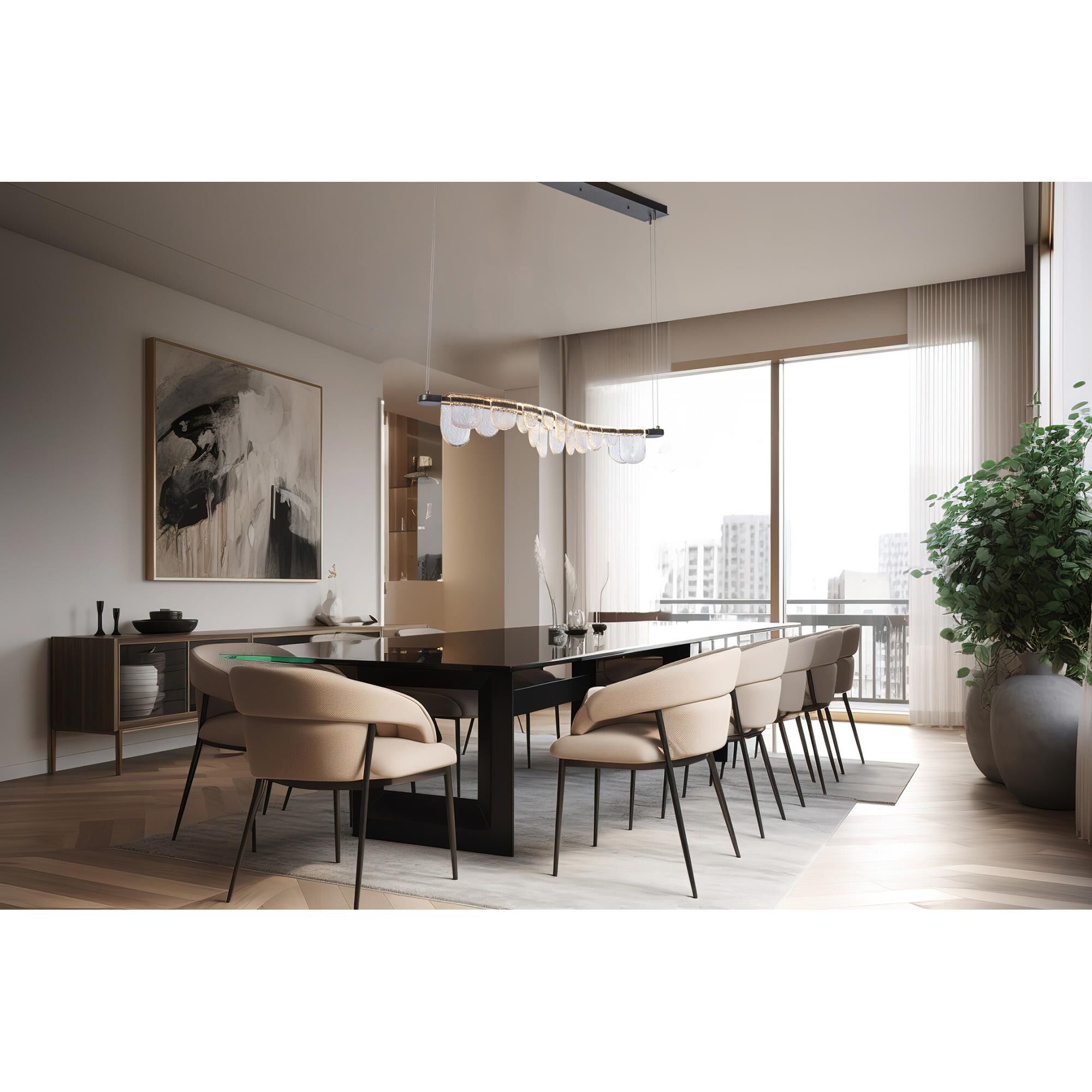 Riverbed 50 Inch Linear Suspension Light by Hubbardton Forge