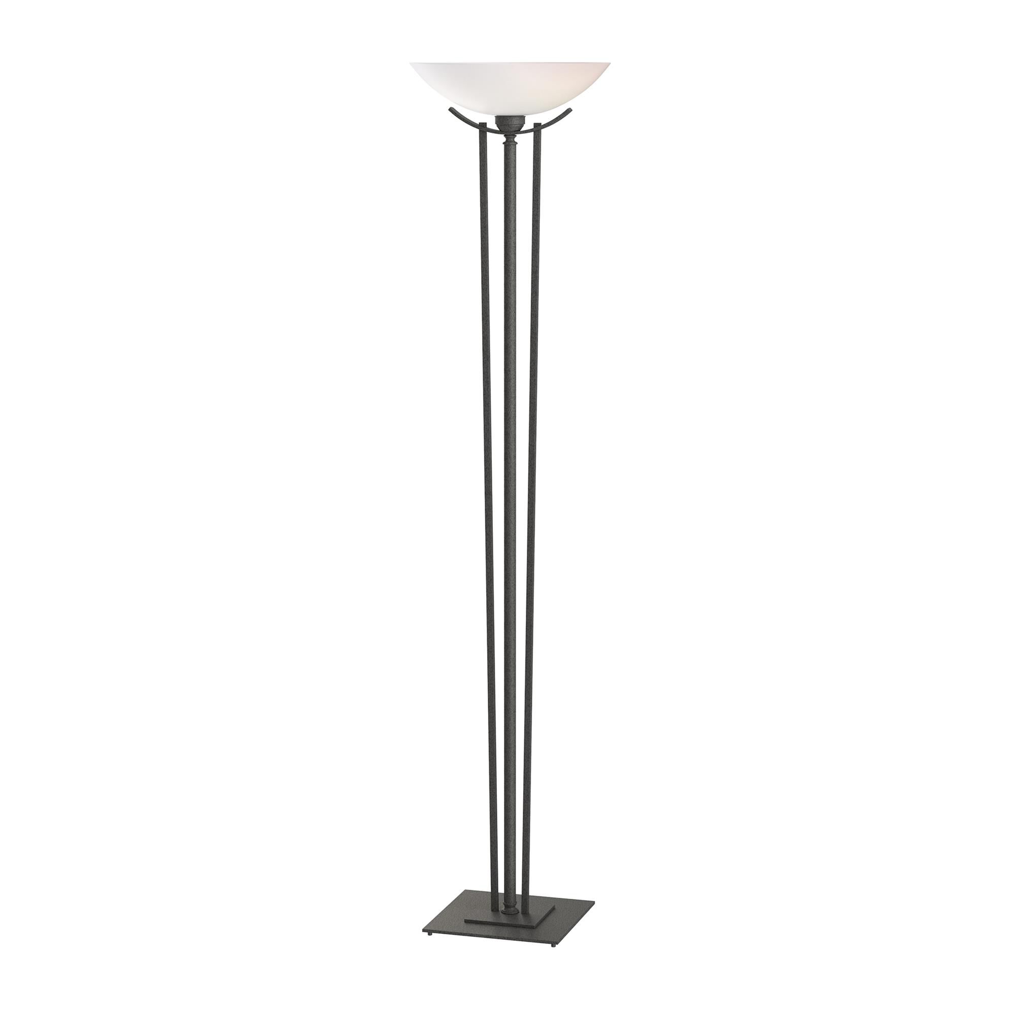 Shown in Natural Iron finish and Opal  glass