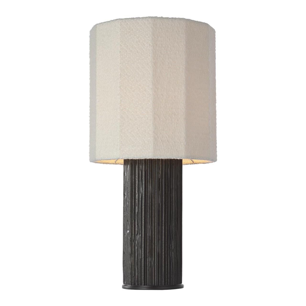 Shown in Ridged Carbon finish and Decorative Boucle shade