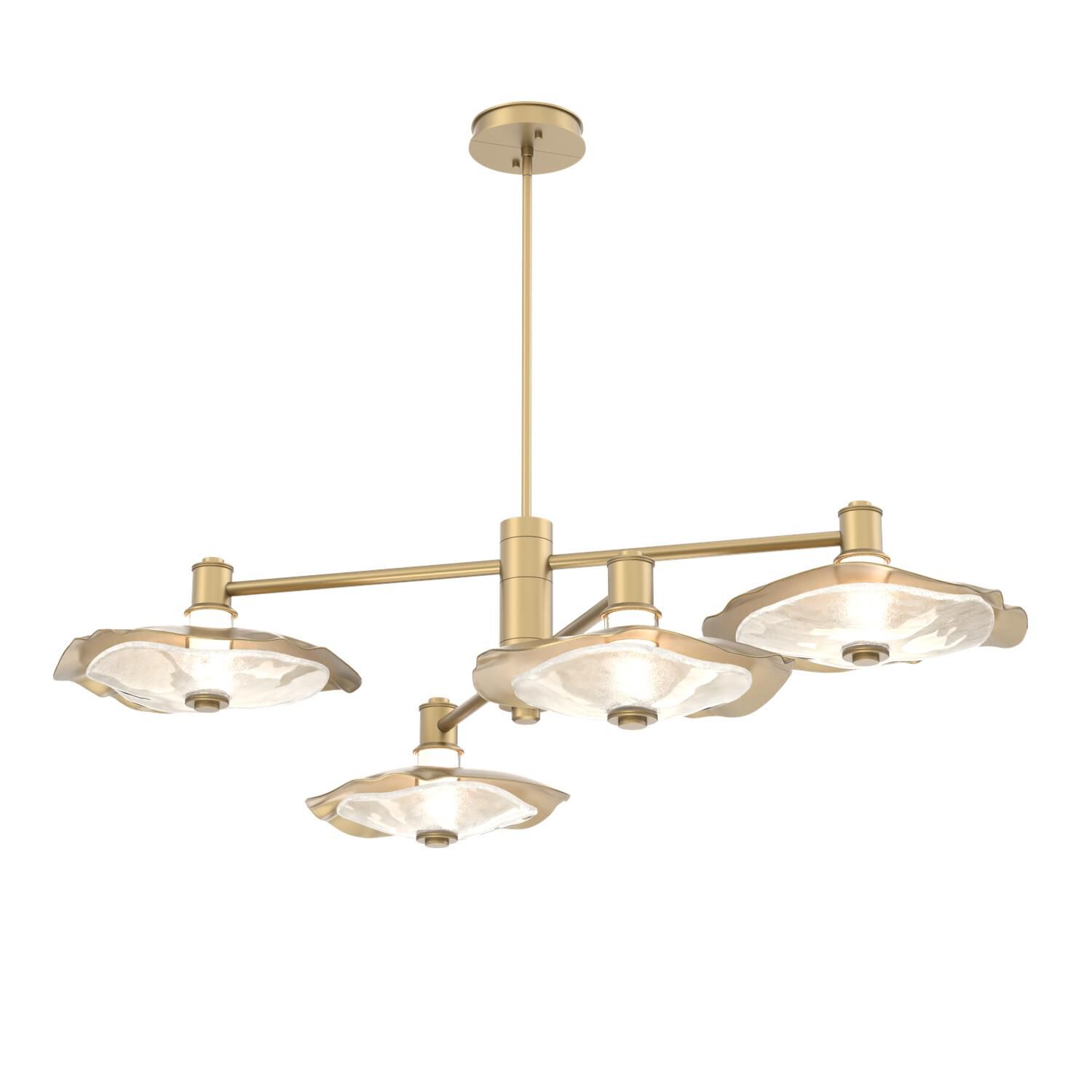 Shown in Gilded Brass finish and Clear Granite accent