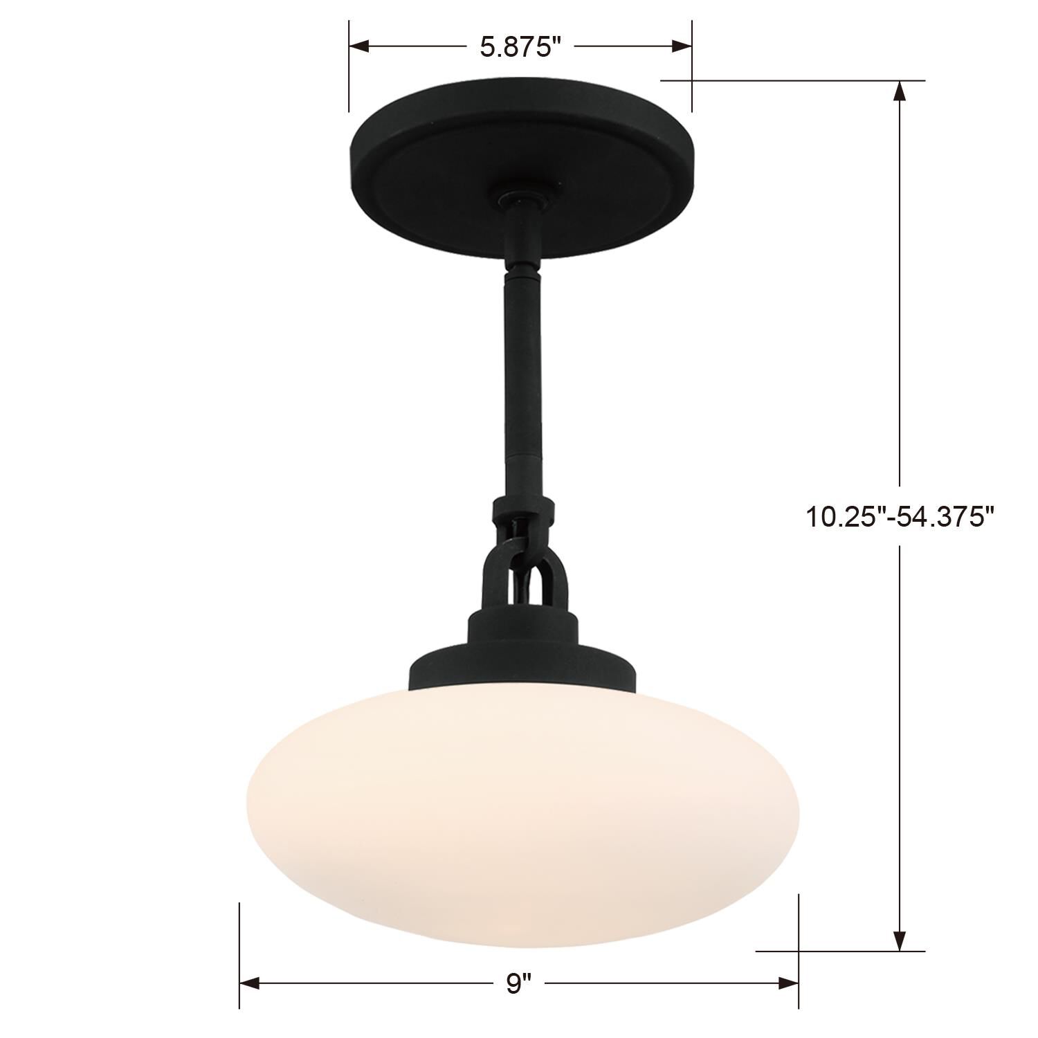 Crystorama Parker 9 Inch Mini Pendant