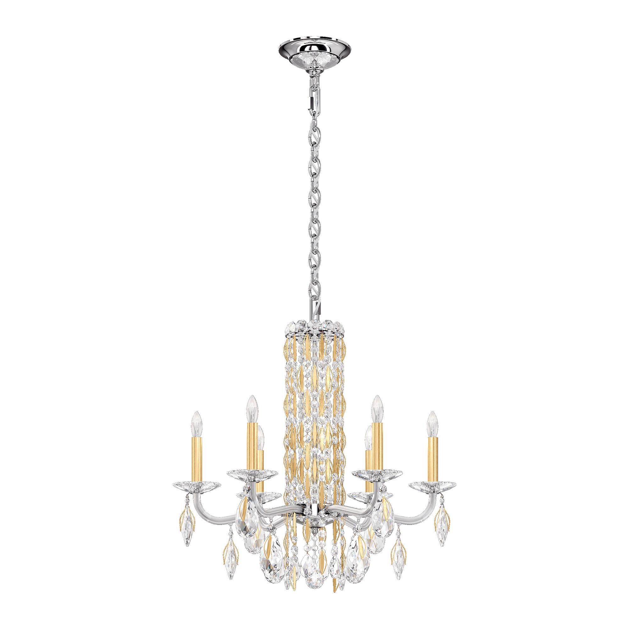 Shown in Heirloom Gold finish and Clear Radiance crystal