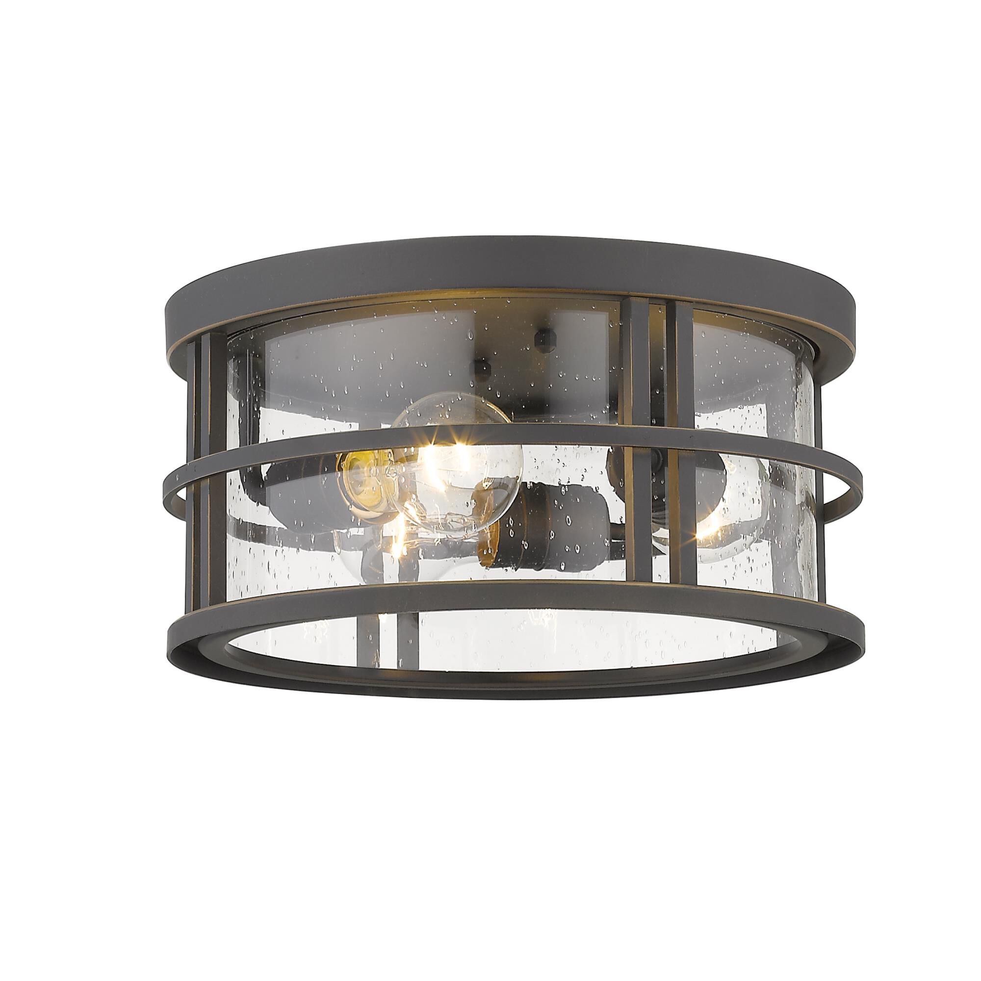 Jordan 12 Inch 3 Light Outdoor Flush Mount by Z-Lite