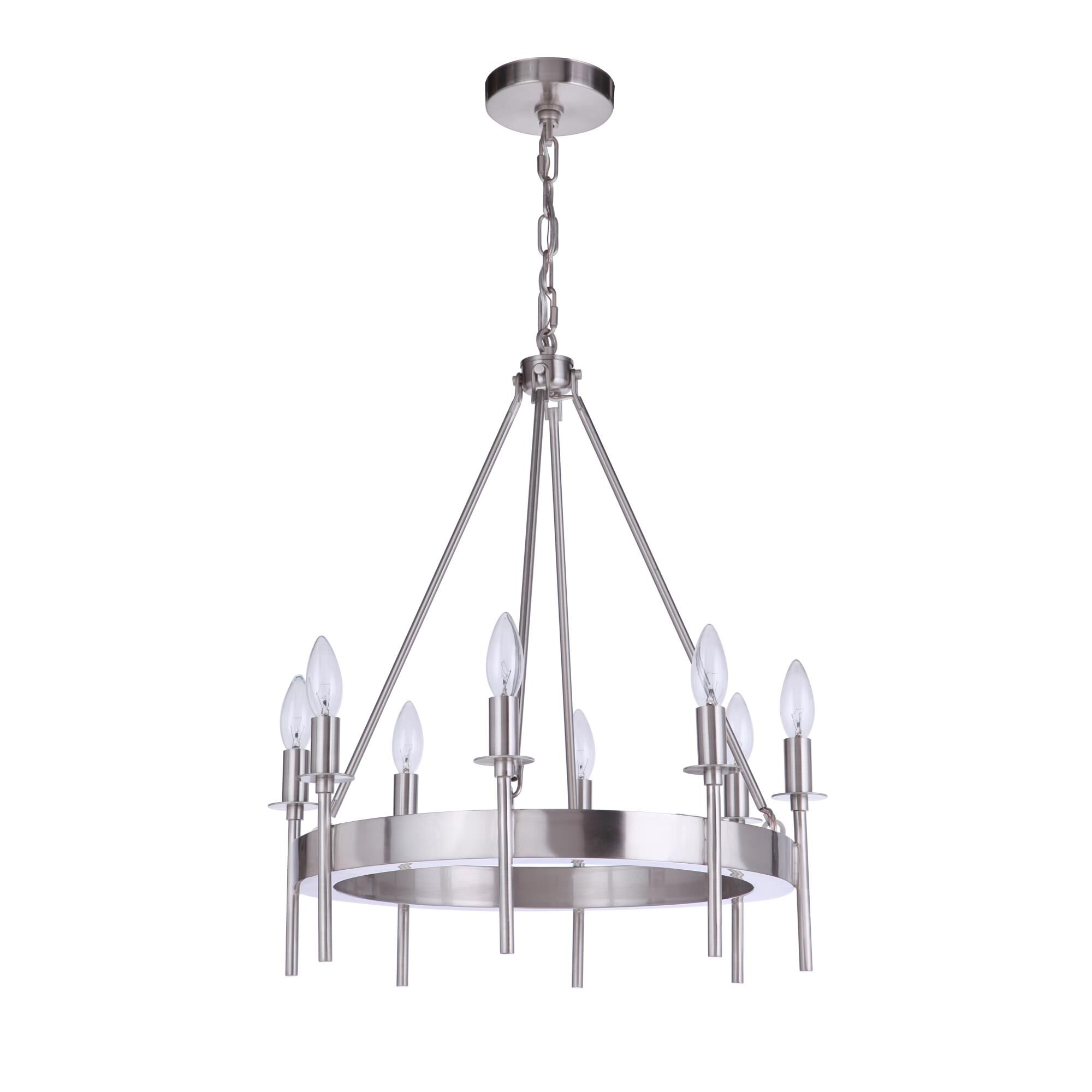 Larrson 20 Inch 8 Light Mini Chandelier by Craftmade