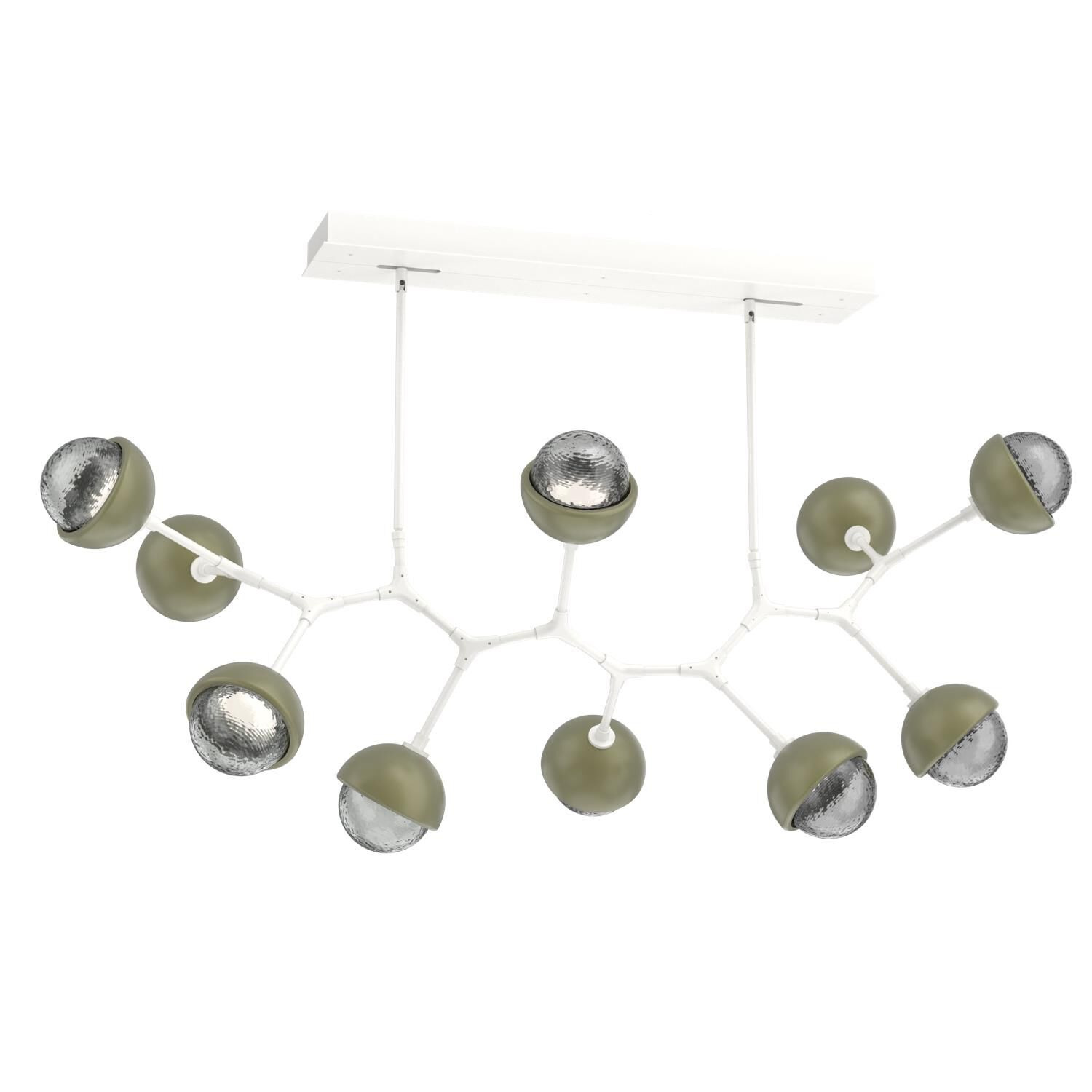 Levi Wilson Cabochon 56 Inch Linear Suspension Light by Hammerton Studio