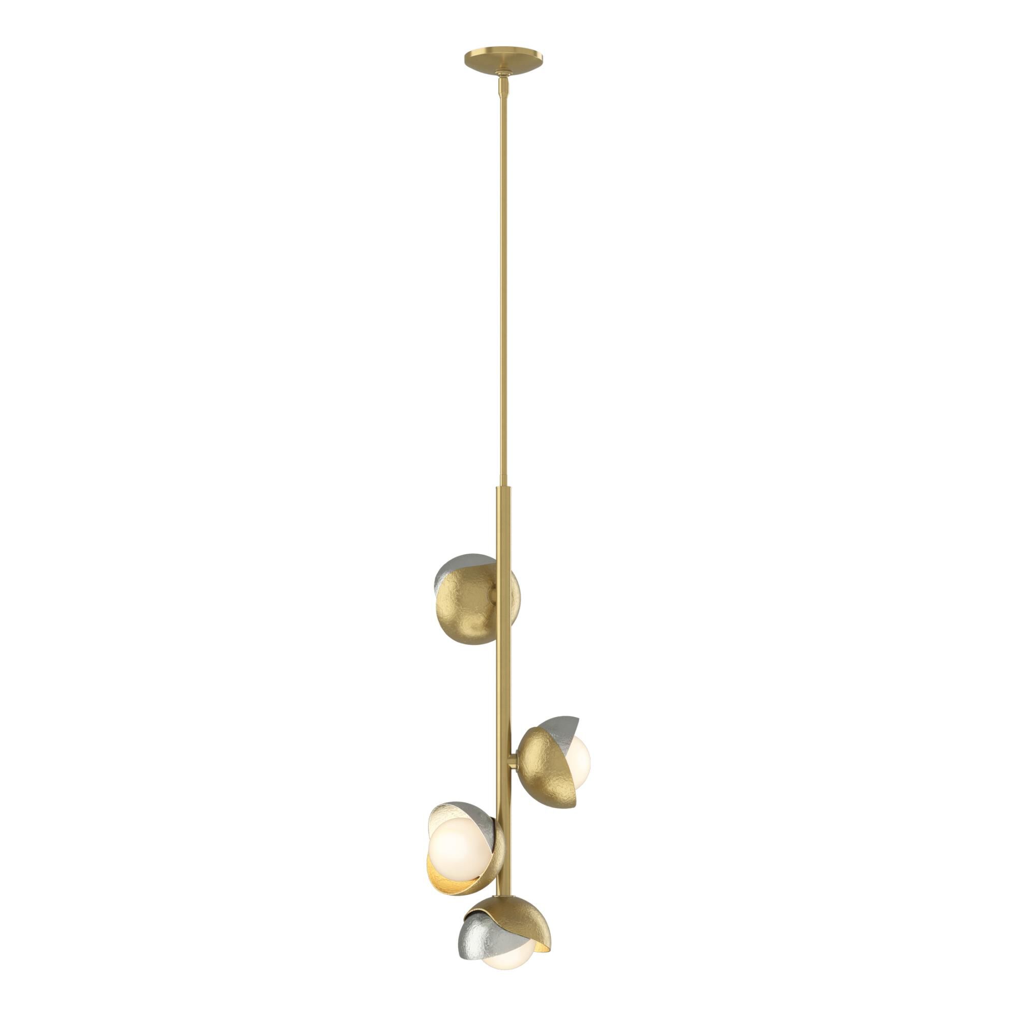 Shown in Modern Brass finish and Sterling accent