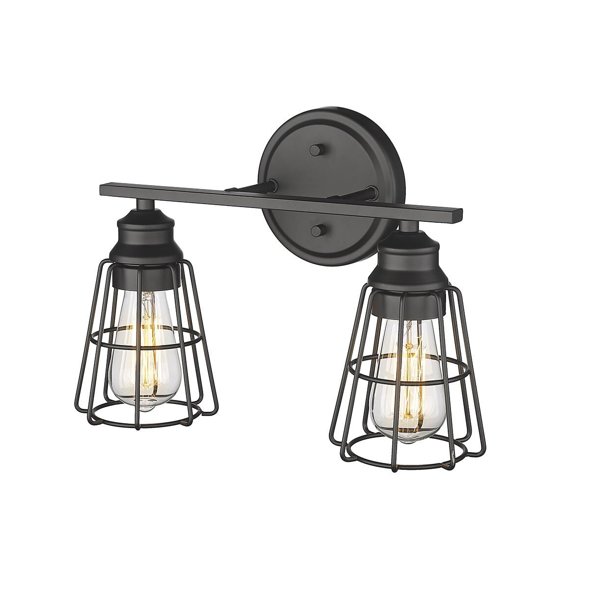 Shown in Matte Black finish and Steel shade