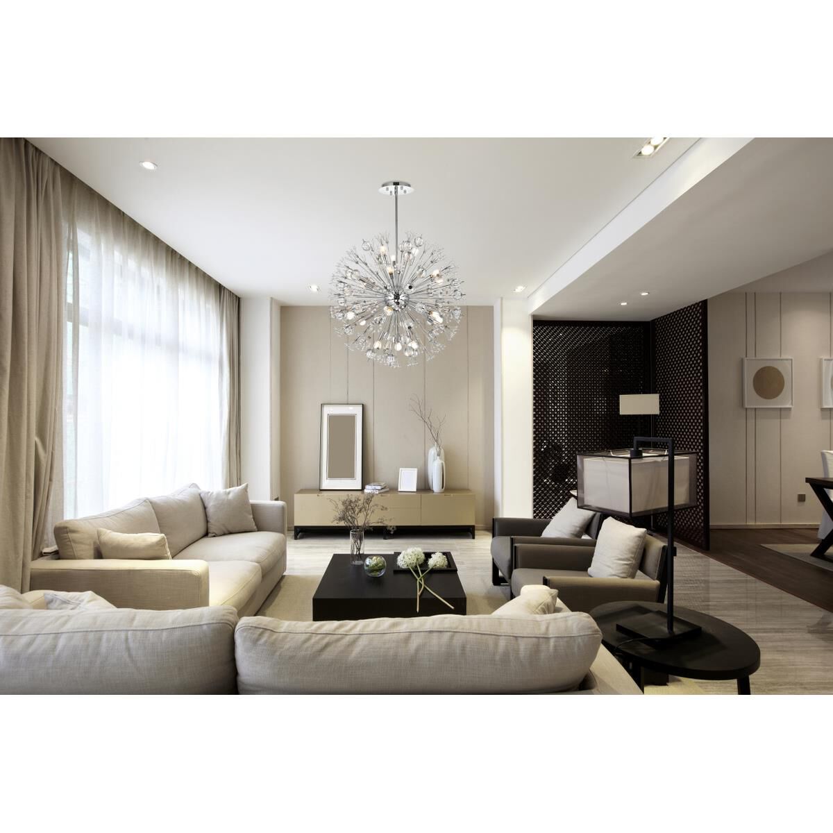 Vera 32 Inch Large Pendant by Elegant Lighting