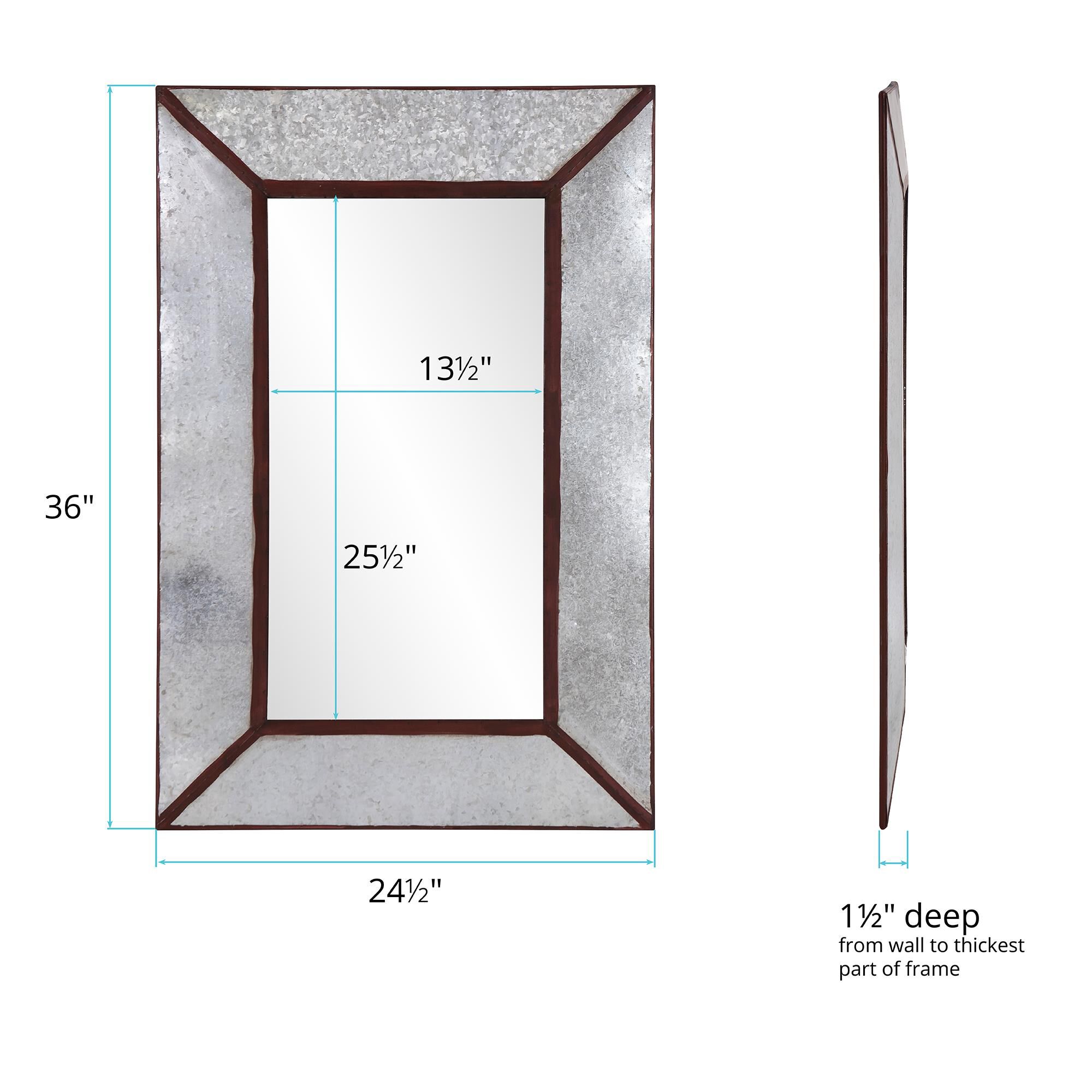 Shown in Galvanized Metal and Rust finish