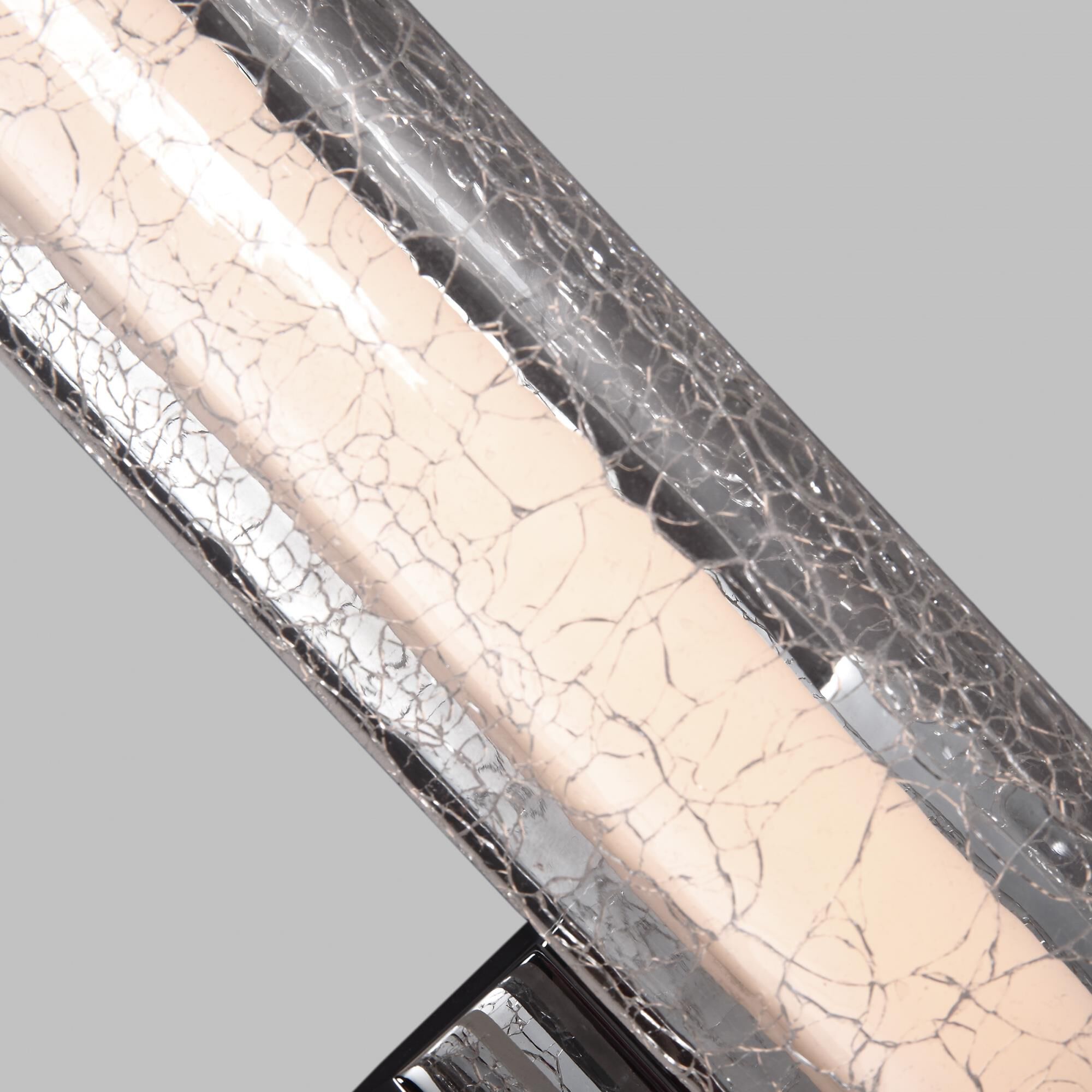 Shown in Chrome finish and Acrylic glass