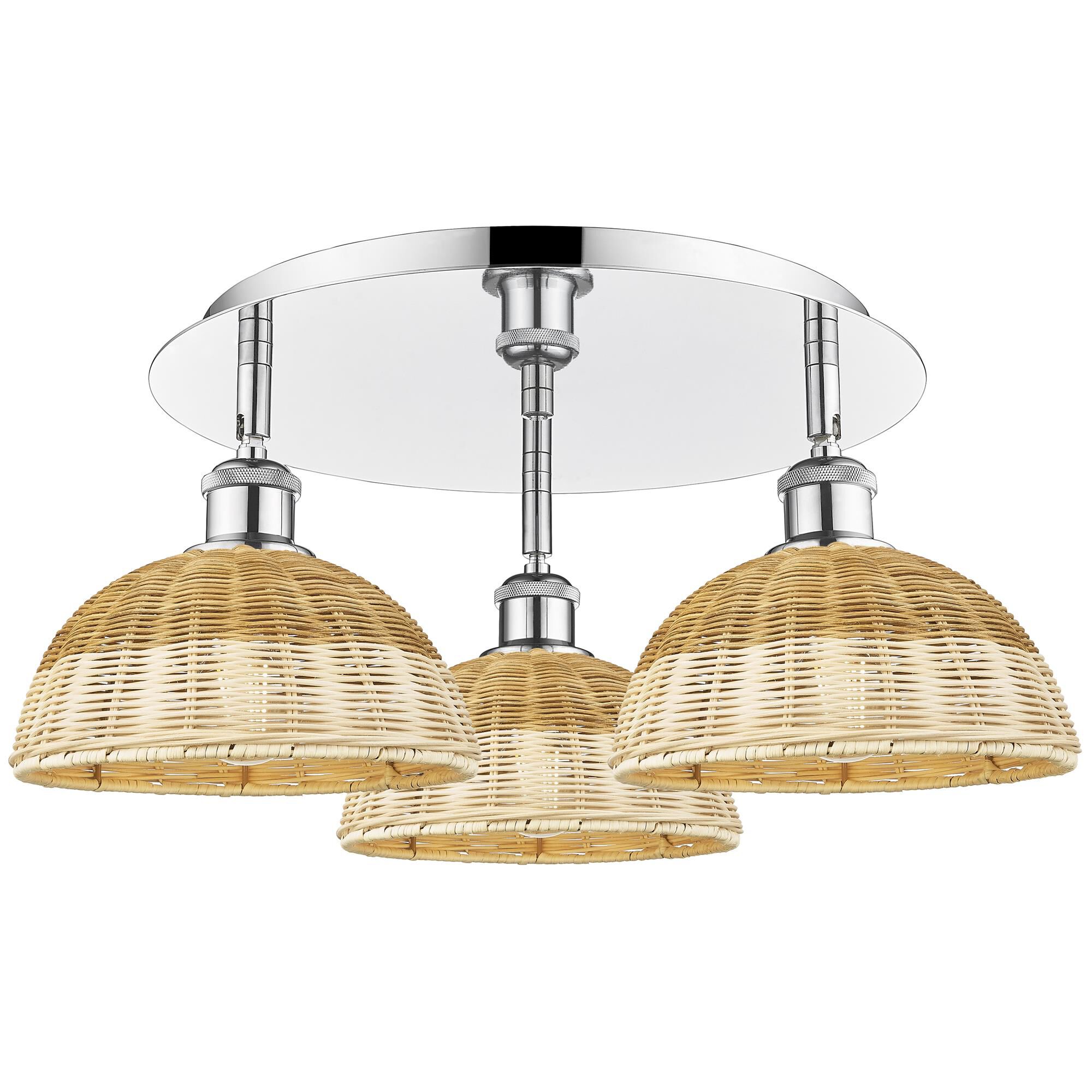 Shown in Polished Chrome finish and Natural shade