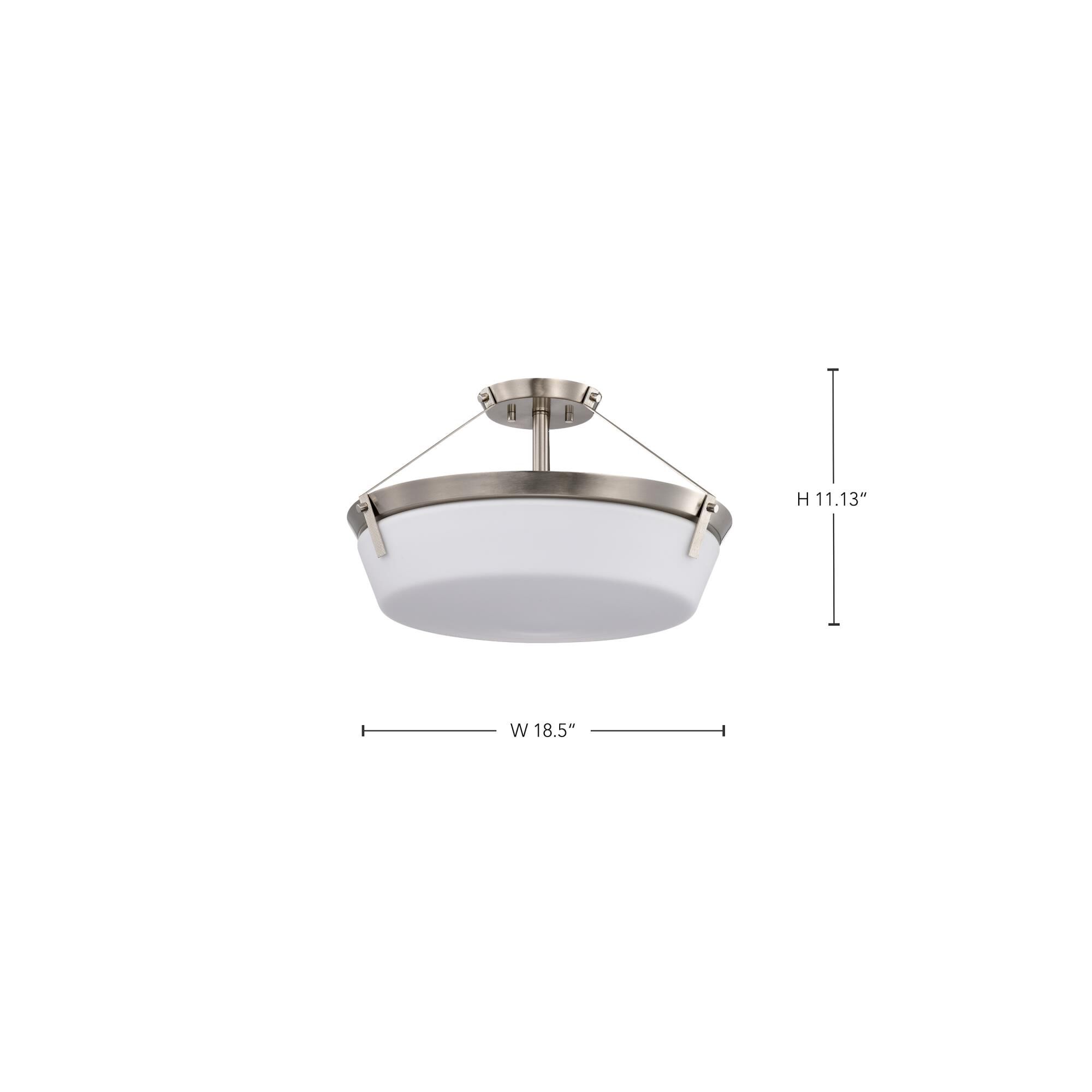 Rowen 4 Light Semi Flush Mount by Nuvo Lighting