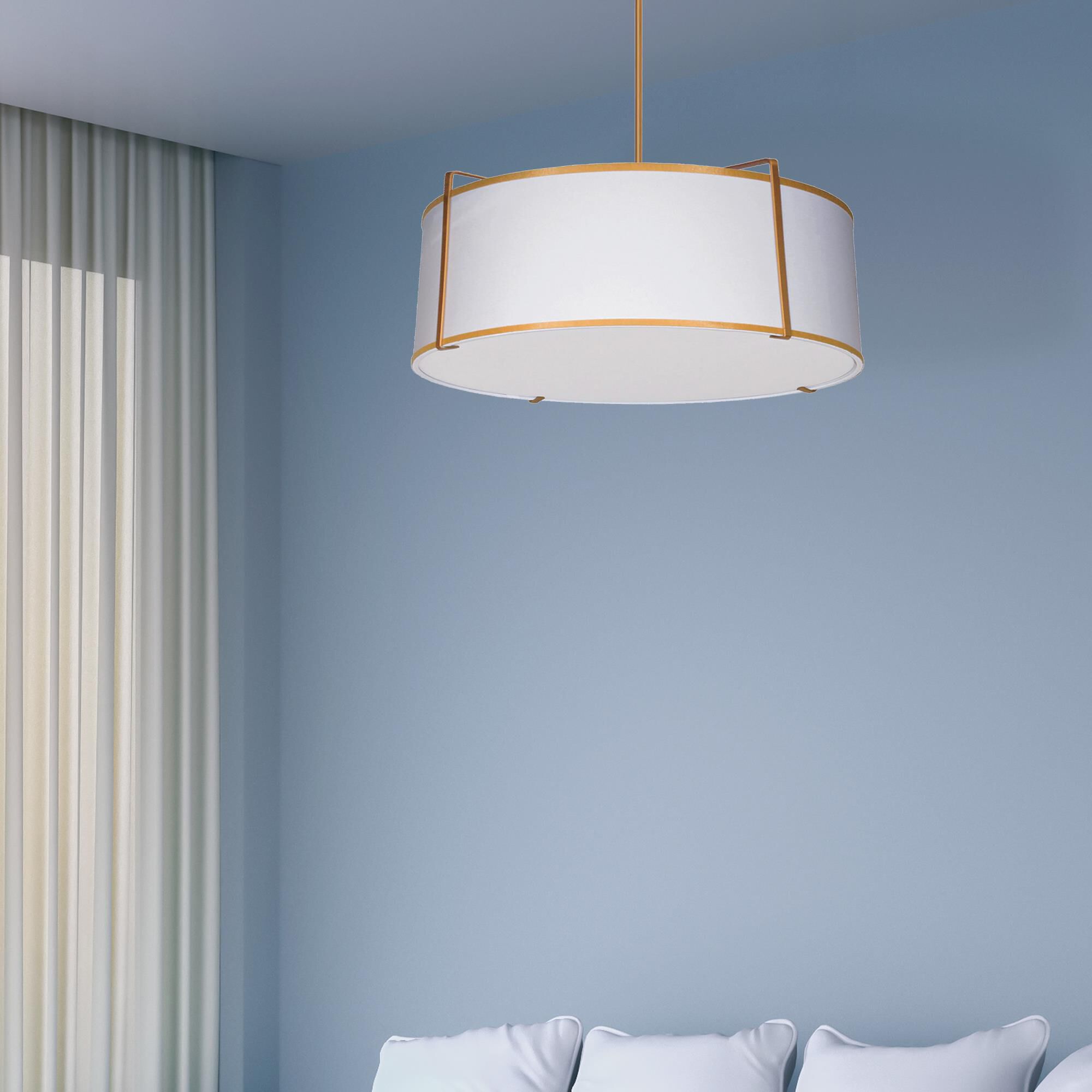 Trapazoid 24 Inch LED Large Pendant by Dainolite