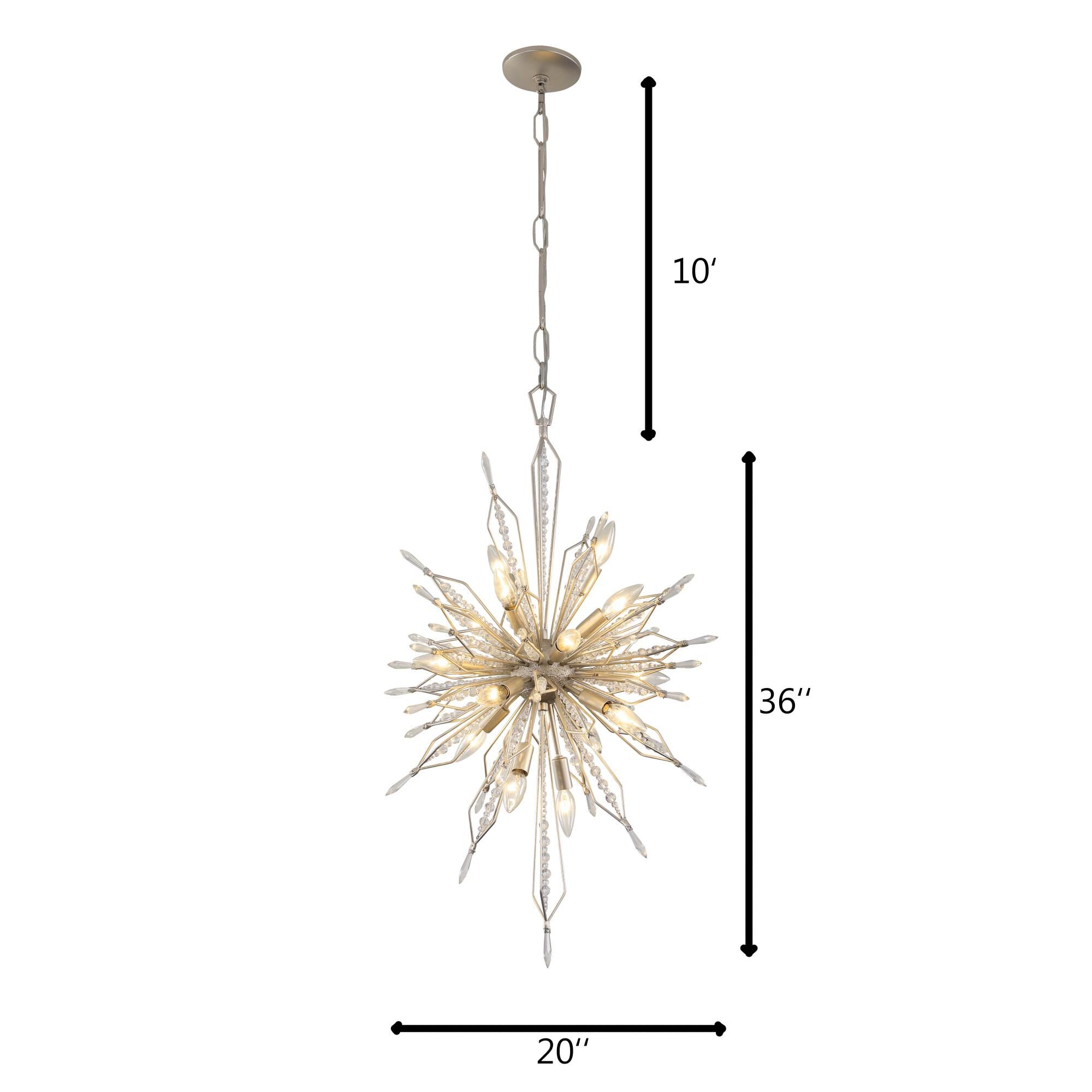 Shown in Gold Dust finish and Premium - Clear crystal