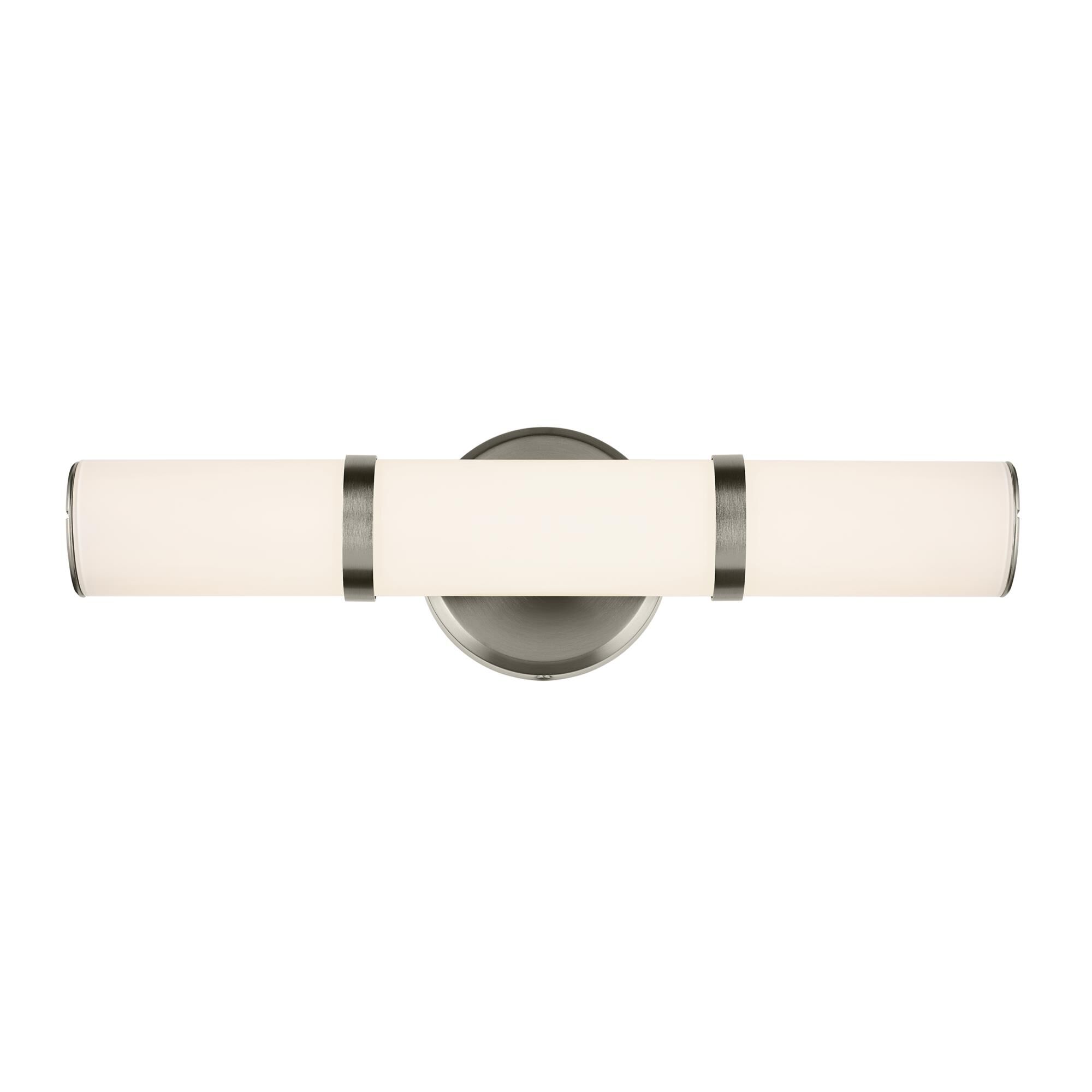 Shown in Brushed Nickel finish and Clear with Painted White Inside glass
