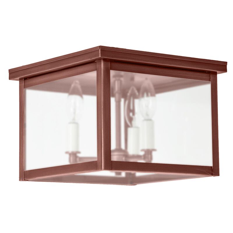 Williams 11 Inch 3 Light Outdoor Flush Mount by Northeast Lantern
