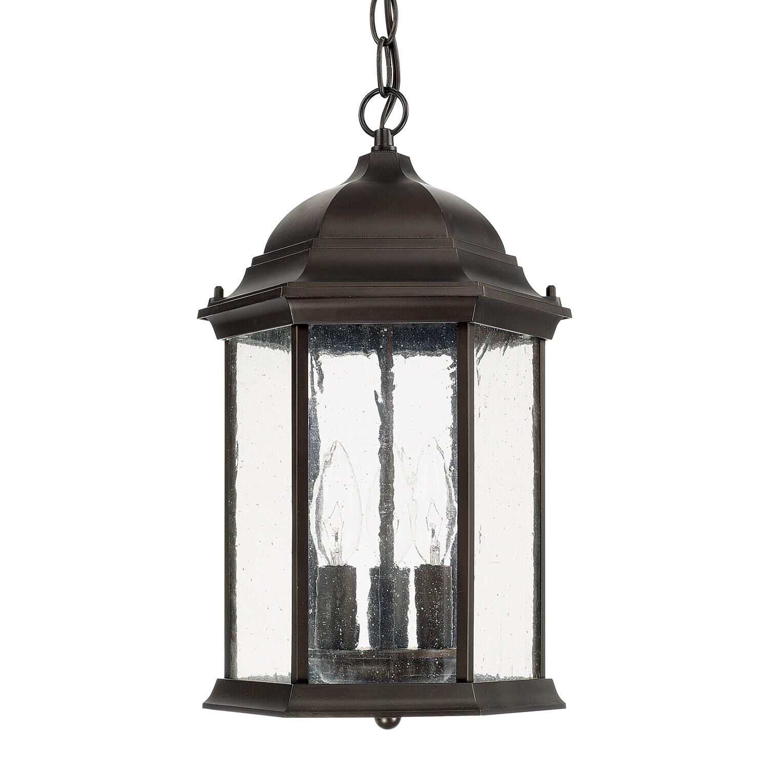 Main Street 15 Inch Tall 3 Light Outdoor Hanging Lantern by Capital Lighting Fixture Company
