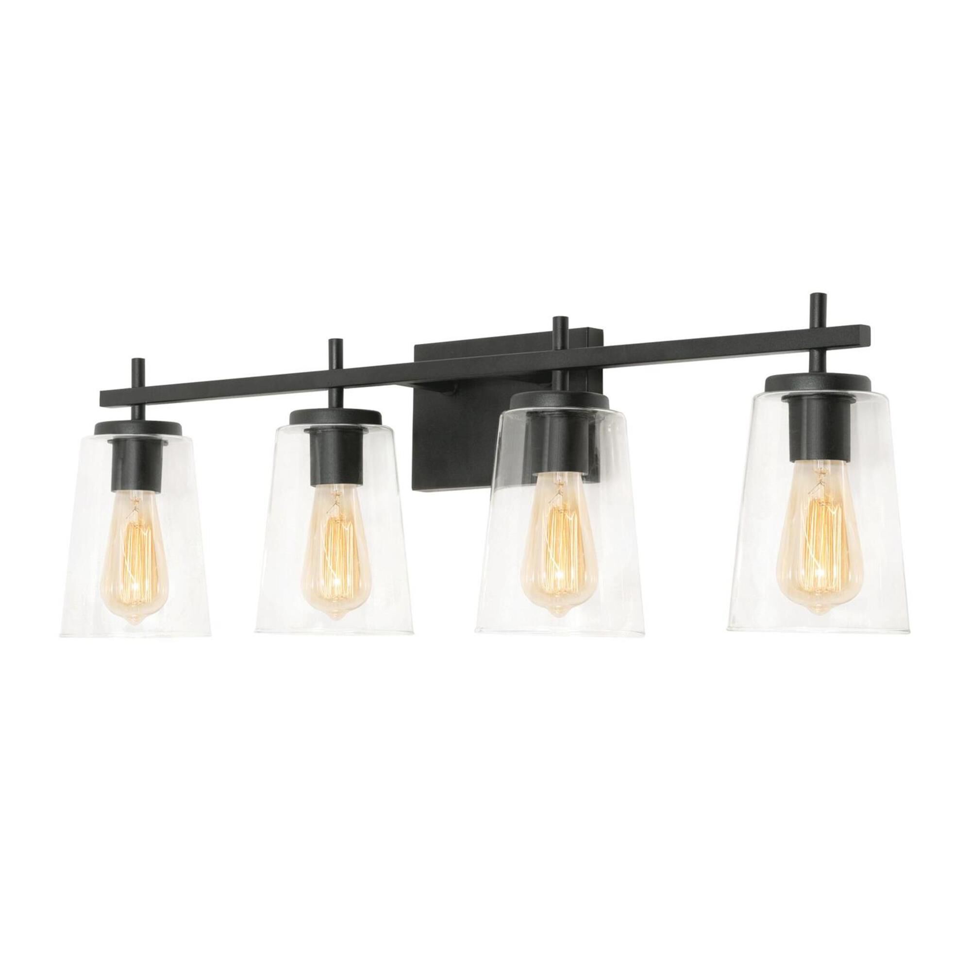 Shown in Black finish and White glass