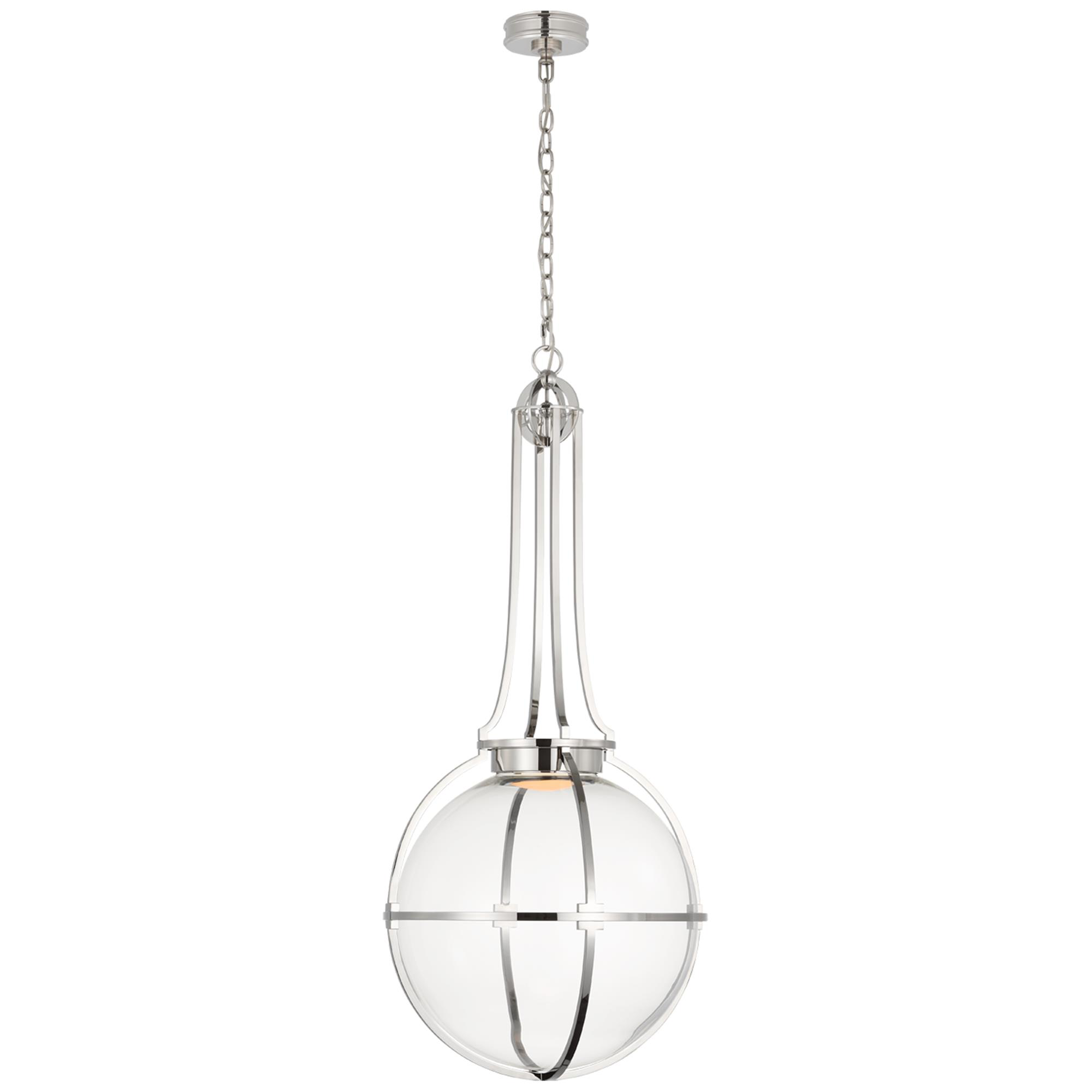 Shown in Polished Nickel finish and Clear glass and Clear Glass shade