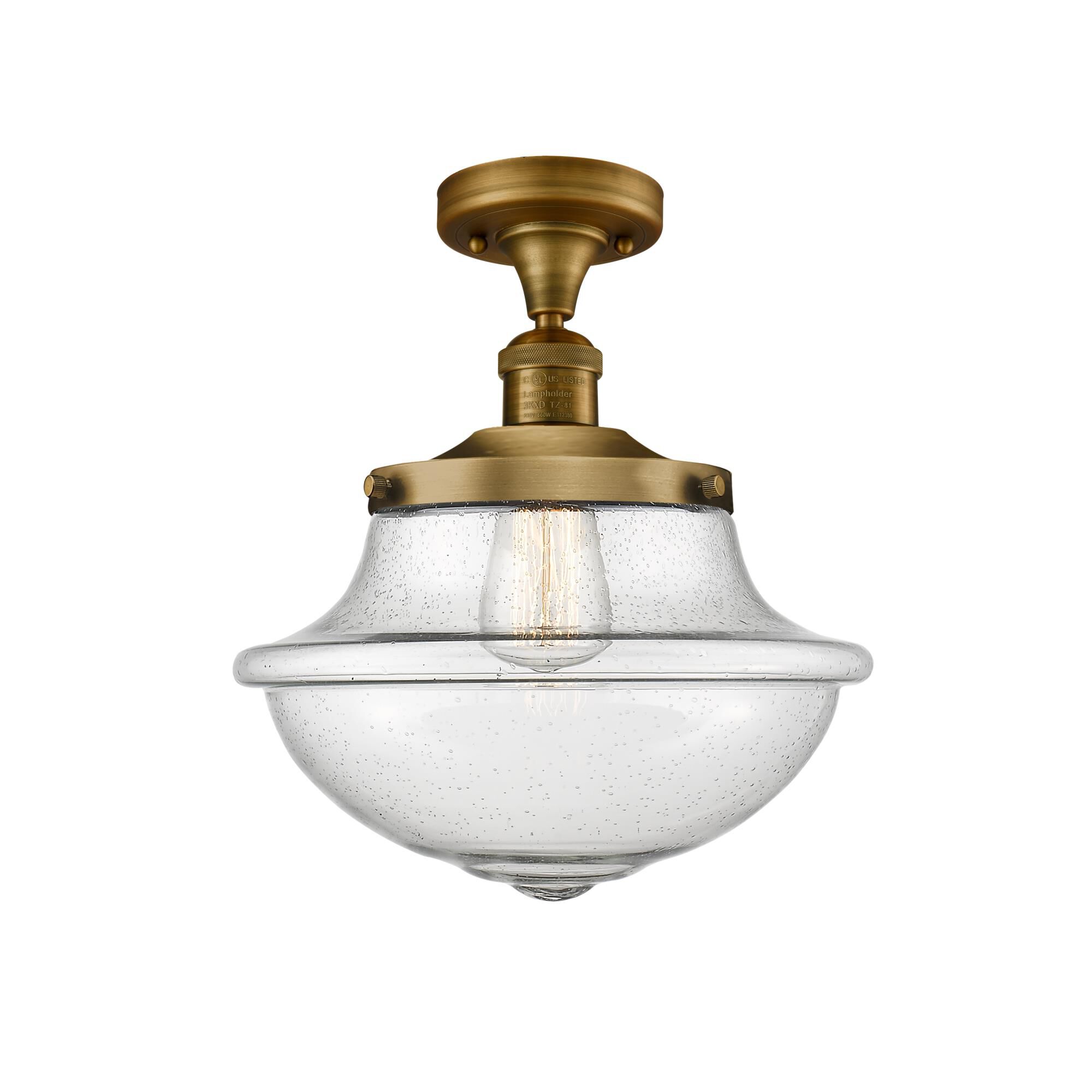 Bruno Marashlian Oxford 12 Inch 1 Light Semi Flush Mount by Innovations Lighting