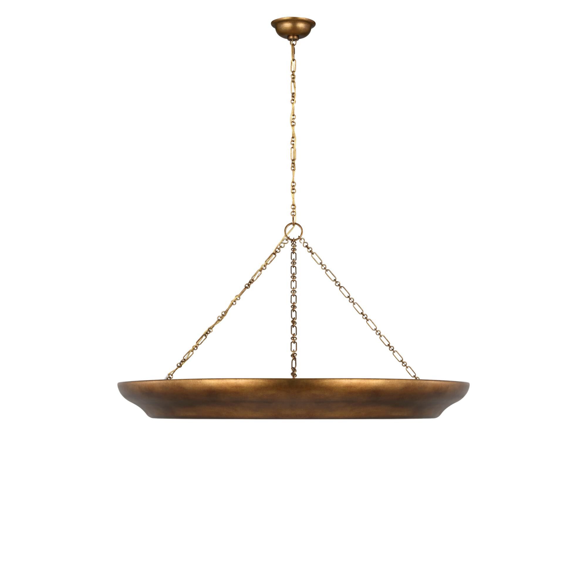 Shown in Vintage Gild finish and Silk Screen White Inside, Clear Outside shade