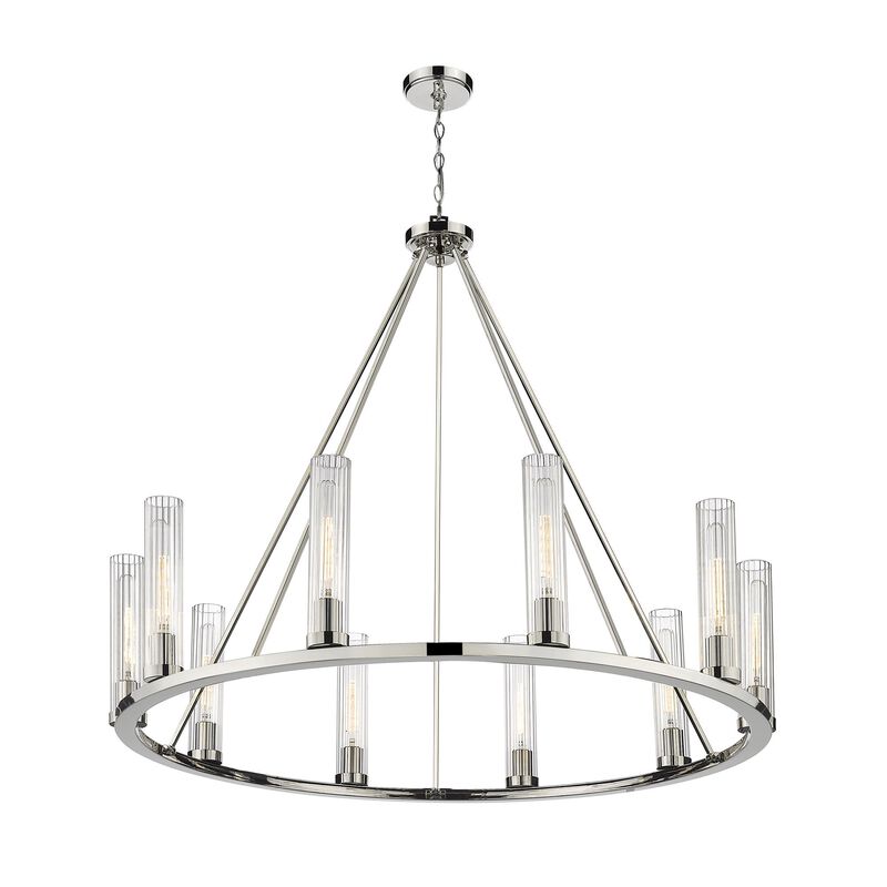Beau 46 Inch 10 Light Chandelier by Z-Lite