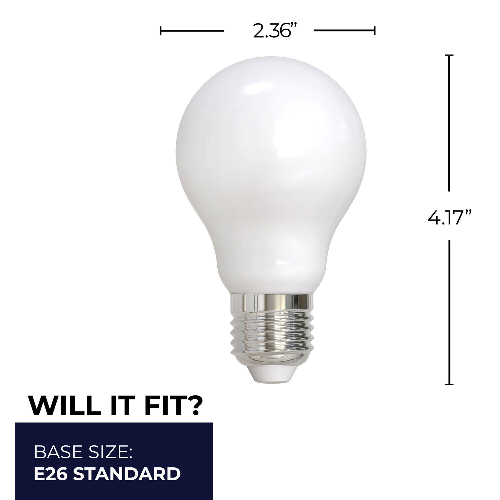 Medium Base E26 A19 3000LK LED Light Bulb by Bulbrite