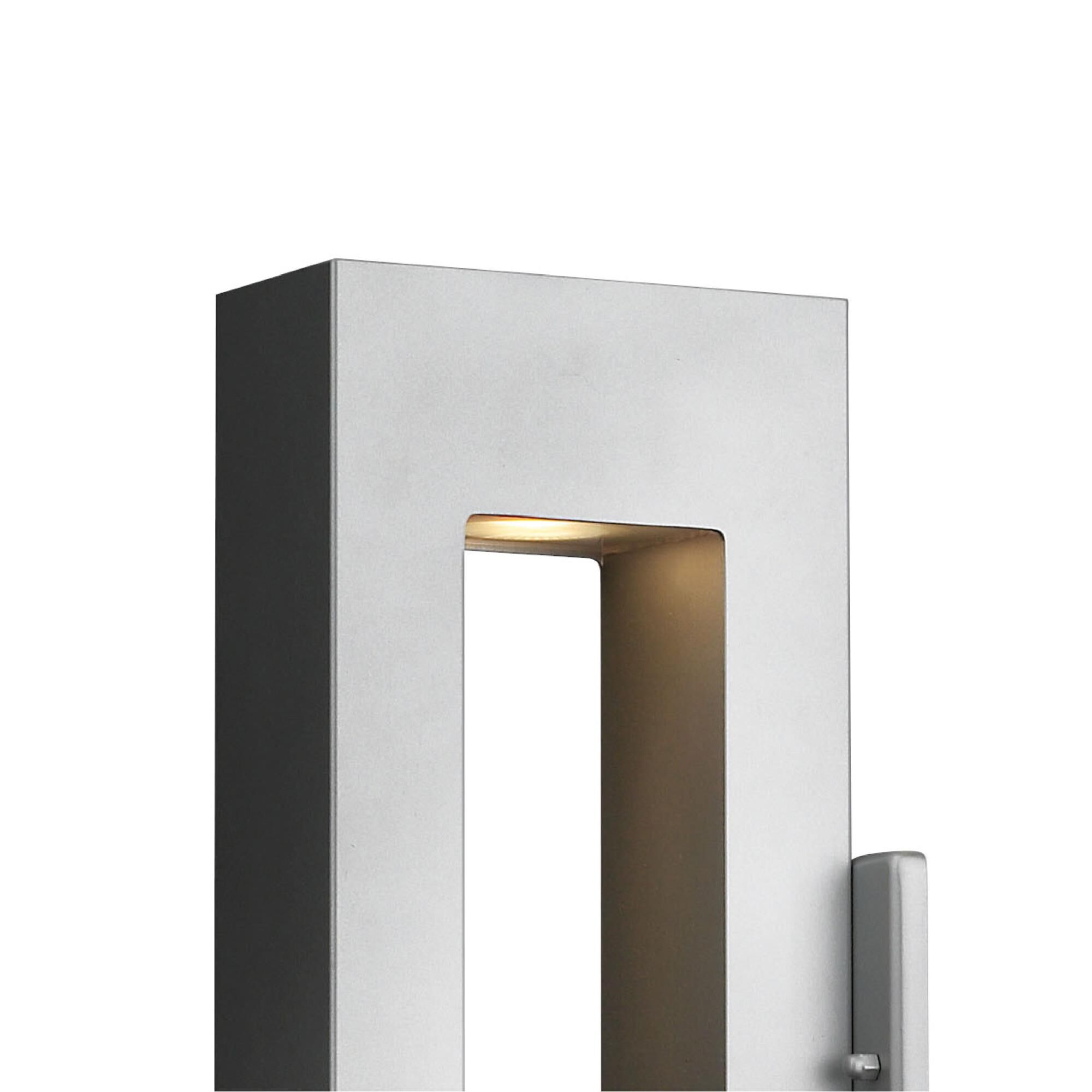 Shown in Titanium finish and Etched Lens glass